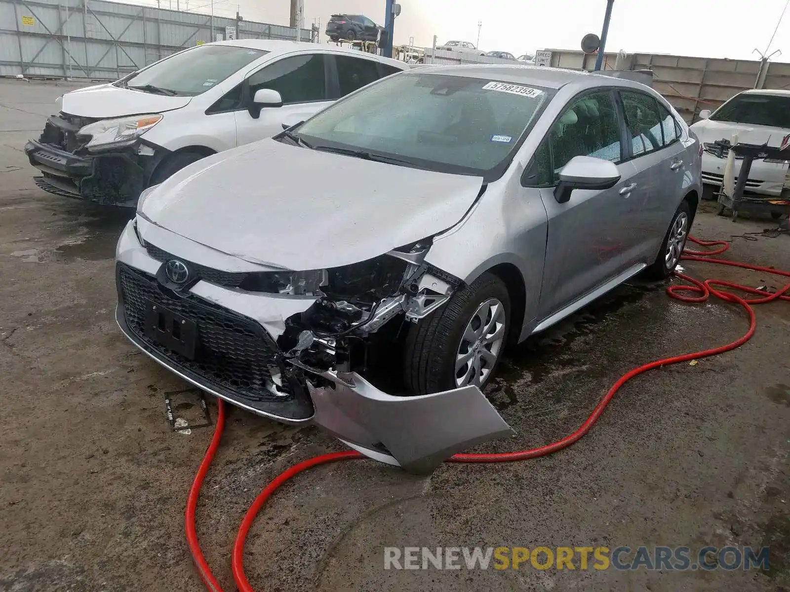 2 Photograph of a damaged car JTDEPRAEXLJ058647 TOYOTA COROLLA 2020