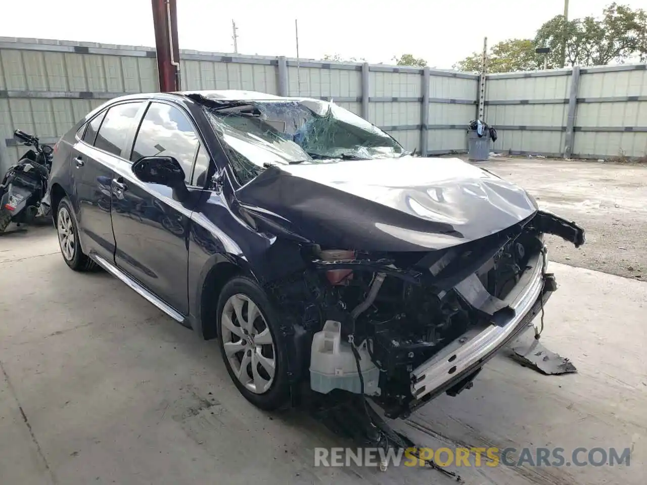 1 Photograph of a damaged car JTDEPRAEXLJ059930 TOYOTA COROLLA 2020