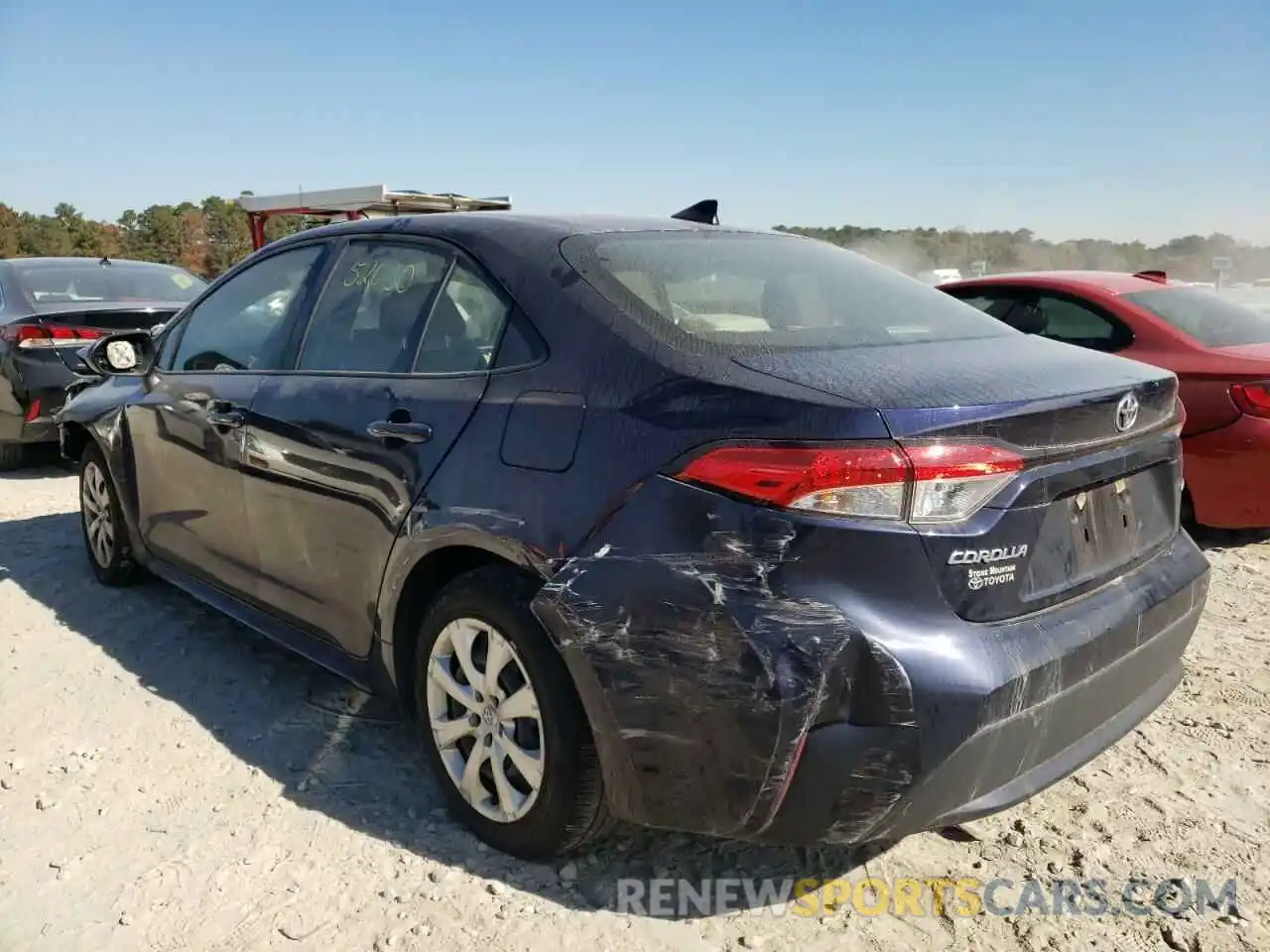 3 Photograph of a damaged car JTDEPRAEXLJ060060 TOYOTA COROLLA 2020