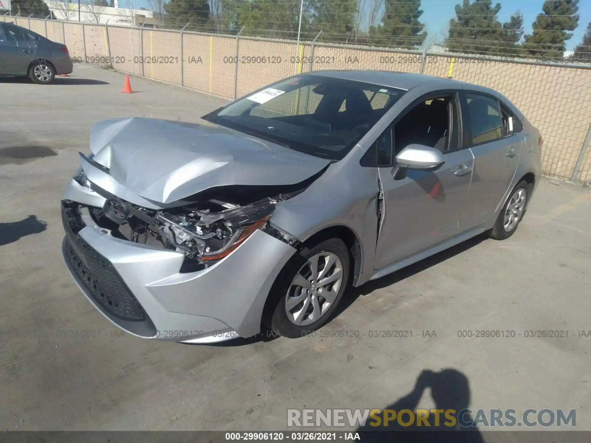 2 Photograph of a damaged car JTDEPRAEXLJ060074 TOYOTA COROLLA 2020