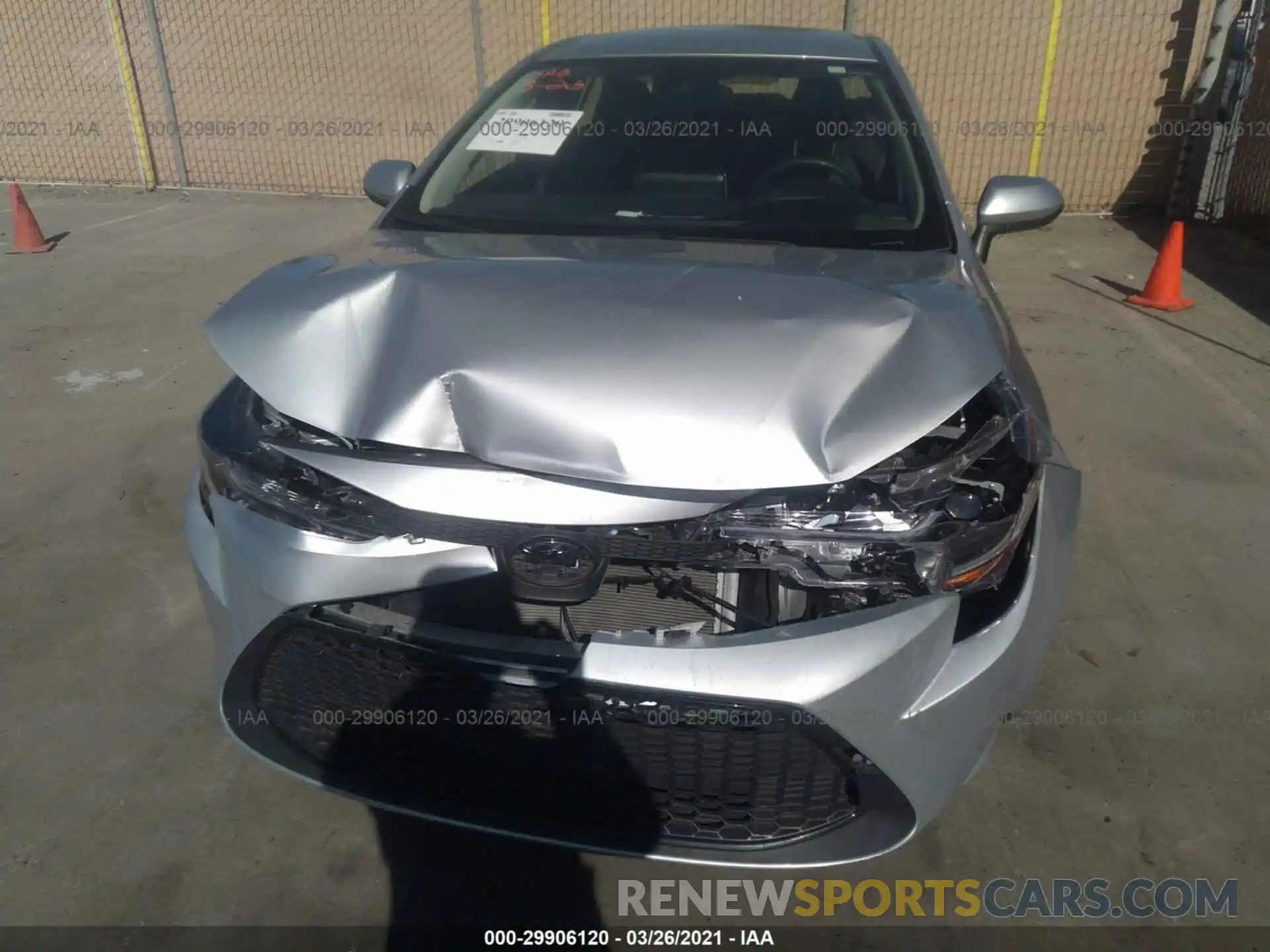 6 Photograph of a damaged car JTDEPRAEXLJ060074 TOYOTA COROLLA 2020