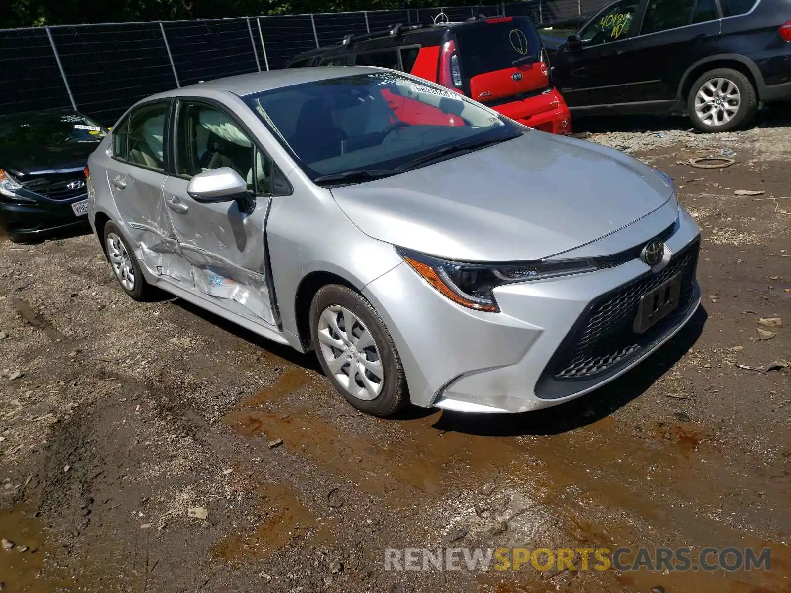 1 Photograph of a damaged car JTDEPRAEXLJ061063 TOYOTA COROLLA 2020