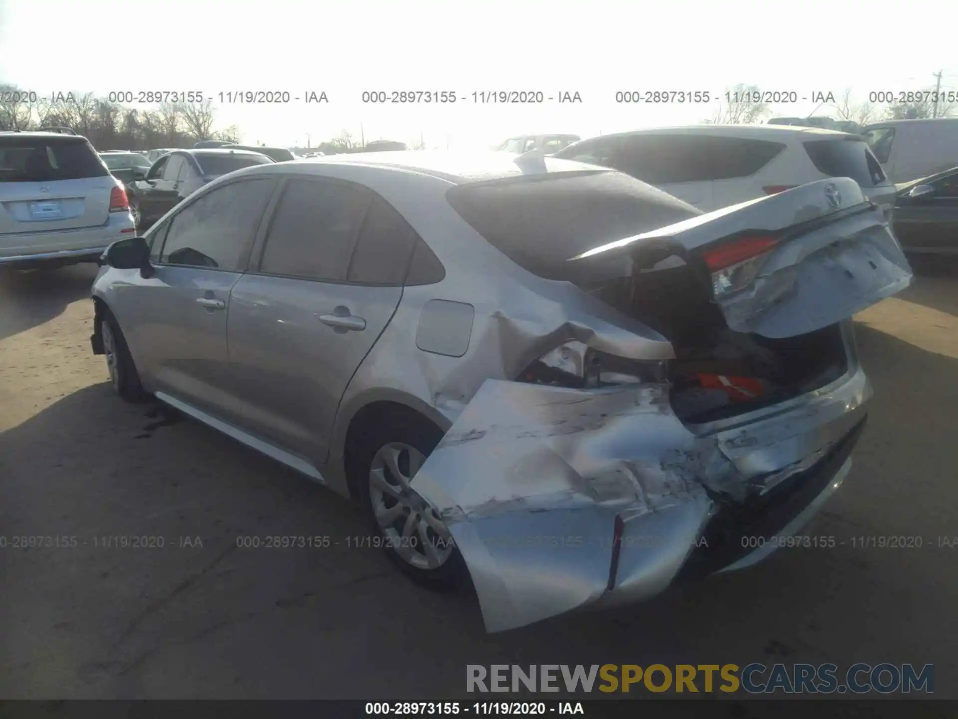 3 Photograph of a damaged car JTDEPRAEXLJ061435 TOYOTA COROLLA 2020