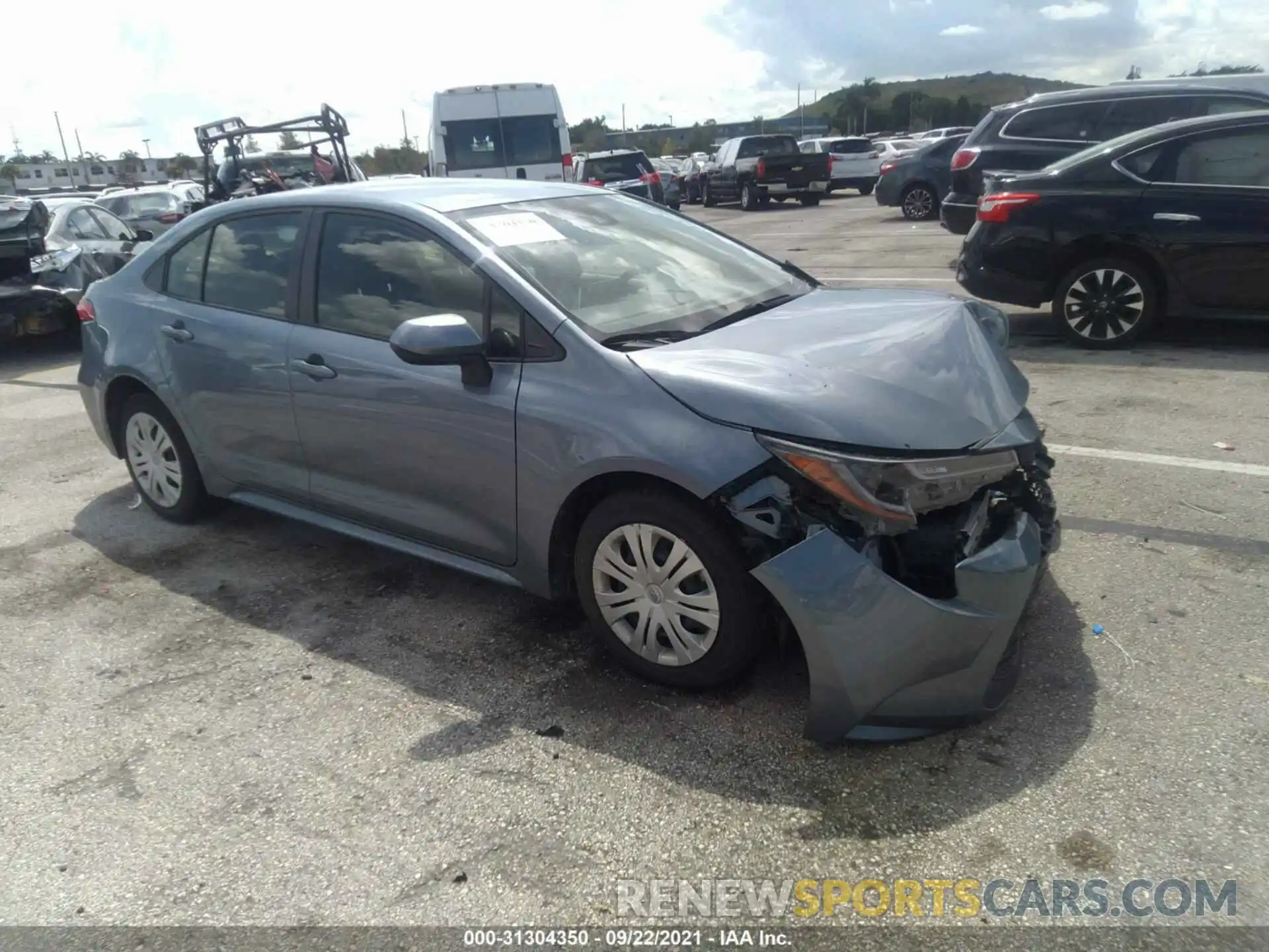 1 Photograph of a damaged car JTDEPRAEXLJ061886 TOYOTA COROLLA 2020