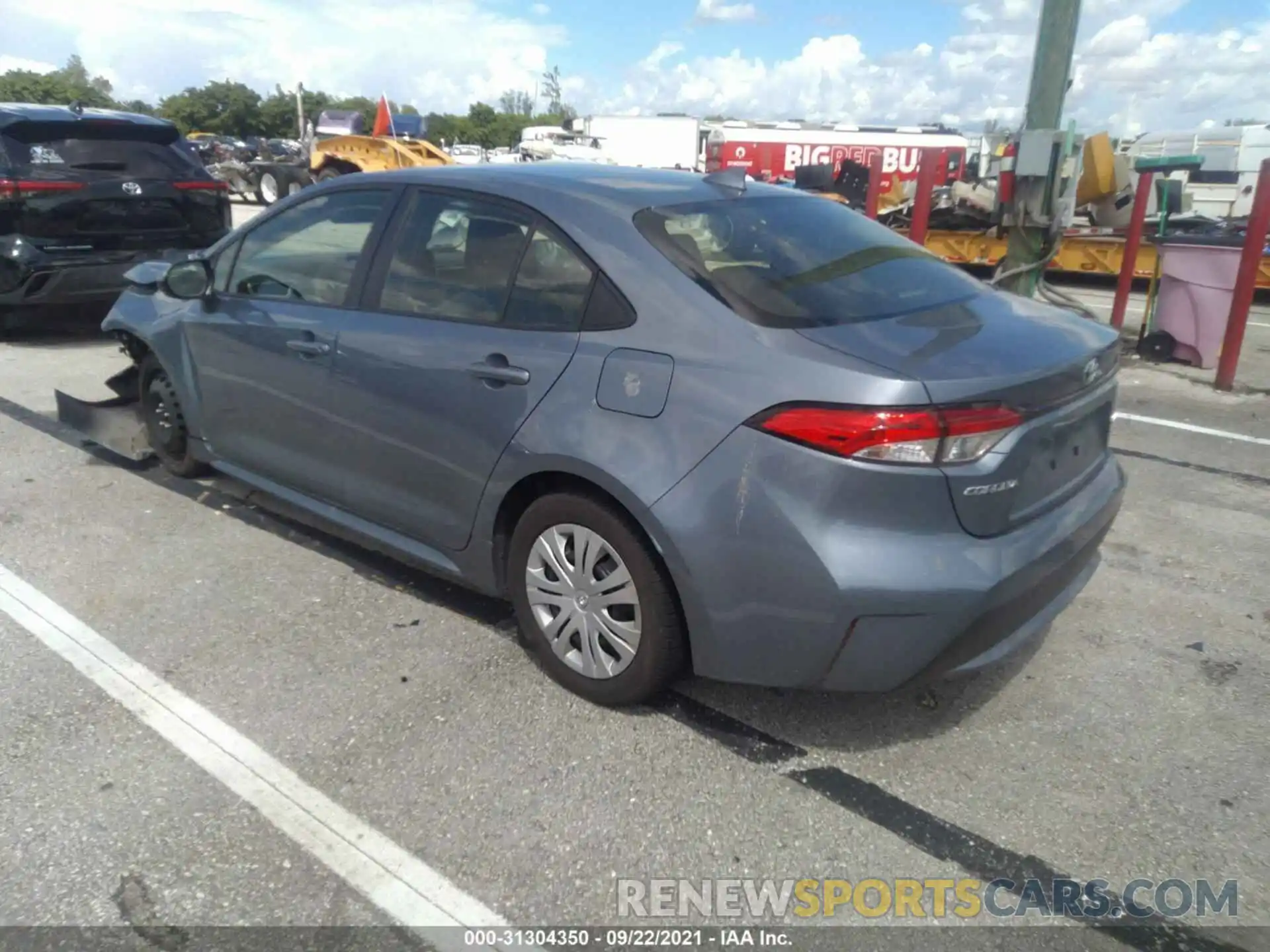 3 Photograph of a damaged car JTDEPRAEXLJ061886 TOYOTA COROLLA 2020