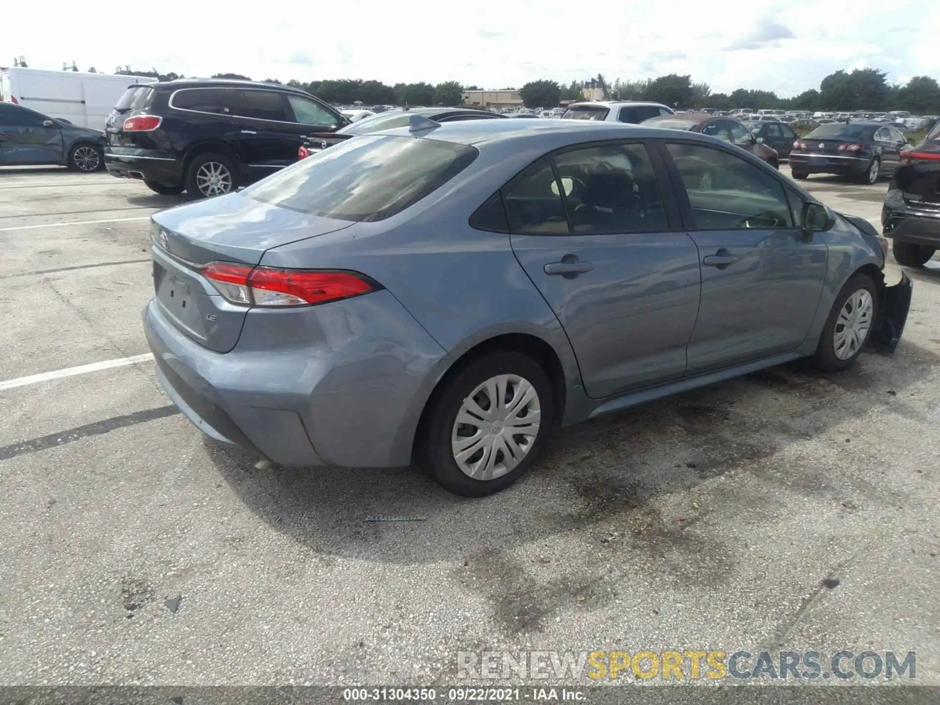 4 Photograph of a damaged car JTDEPRAEXLJ061886 TOYOTA COROLLA 2020