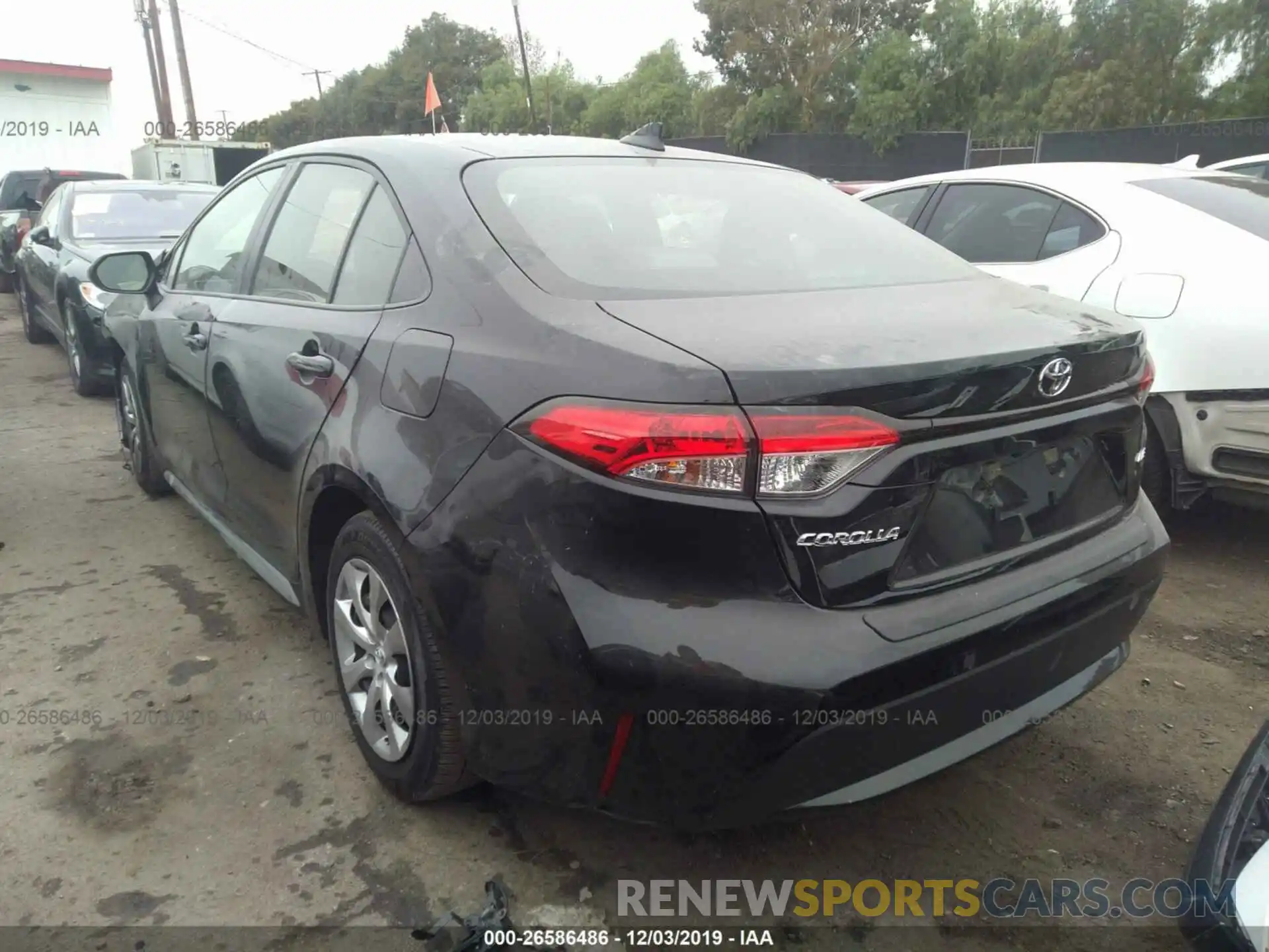 3 Photograph of a damaged car JTDEPRAEXLJ062620 TOYOTA COROLLA 2020