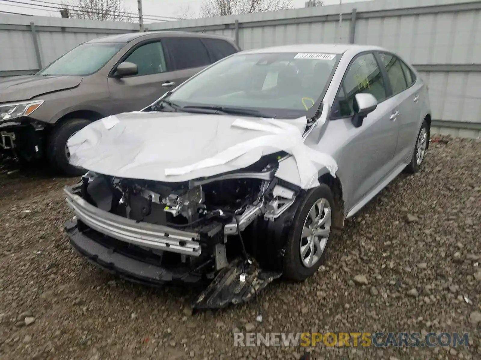 2 Photograph of a damaged car JTDEPRAEXLJ062827 TOYOTA COROLLA 2020