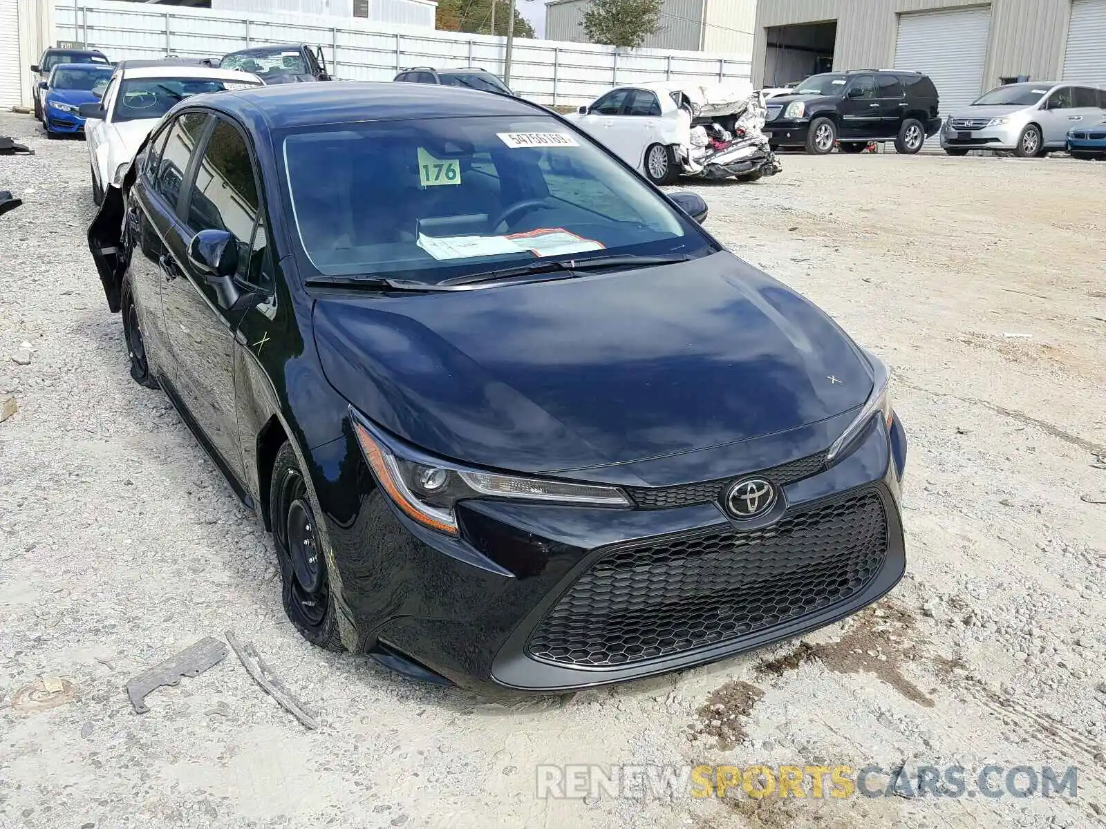 1 Photograph of a damaged car JTDEPRAEXLJ062844 TOYOTA COROLLA 2020