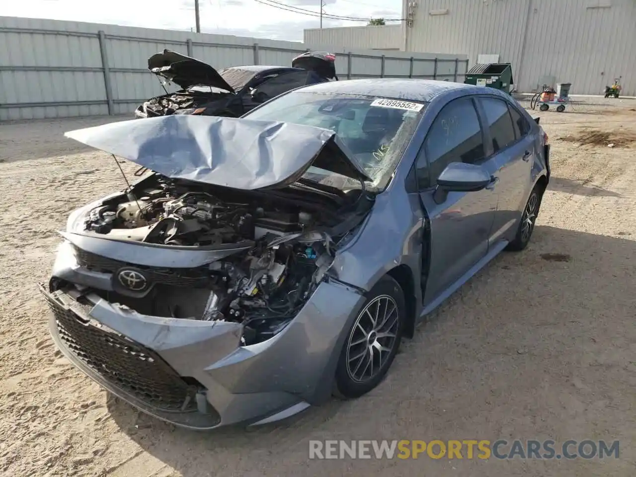 2 Photograph of a damaged car JTDEPRAEXLJ062925 TOYOTA COROLLA 2020