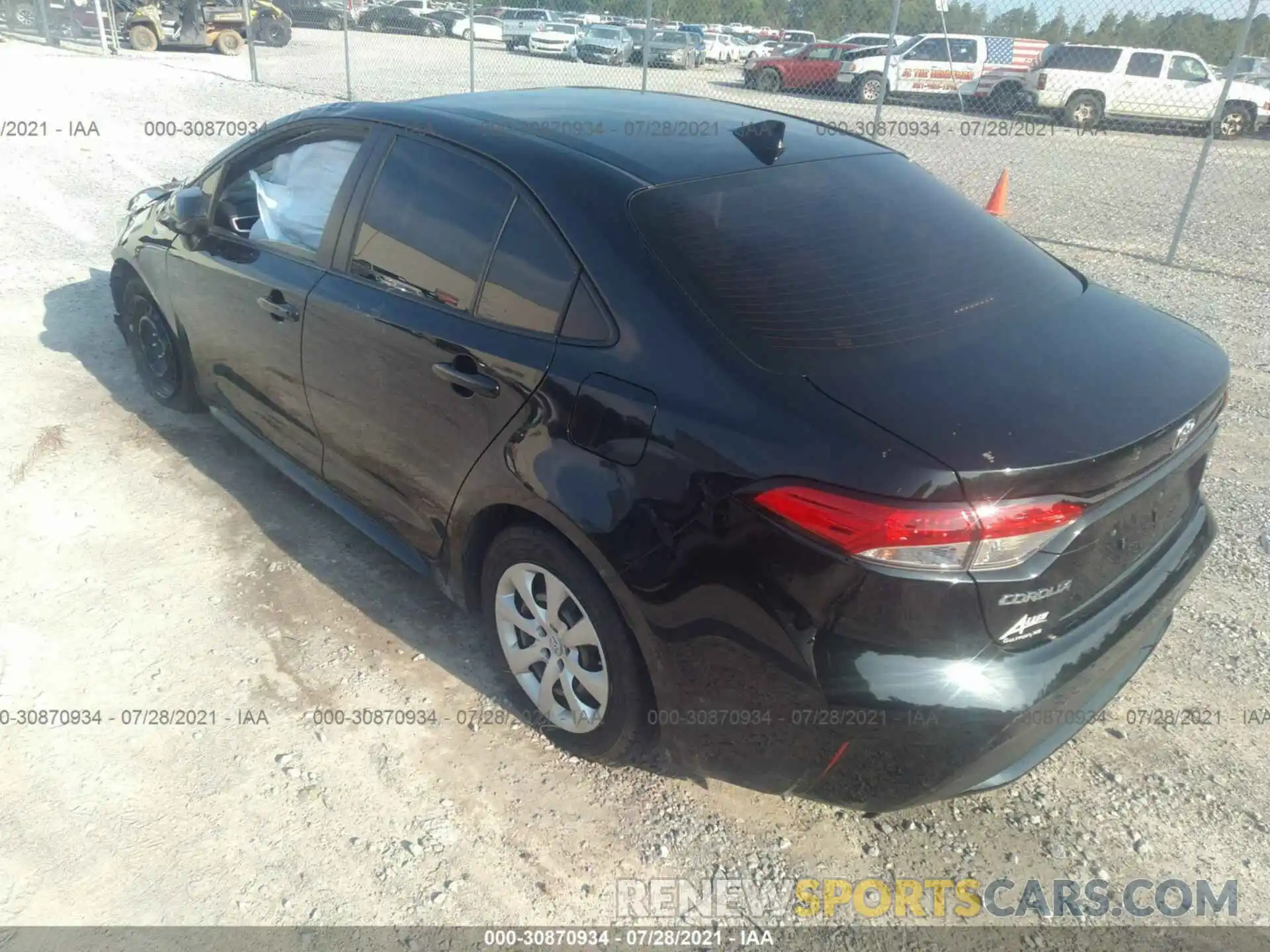 3 Photograph of a damaged car JTDEPRAEXLJ063766 TOYOTA COROLLA 2020