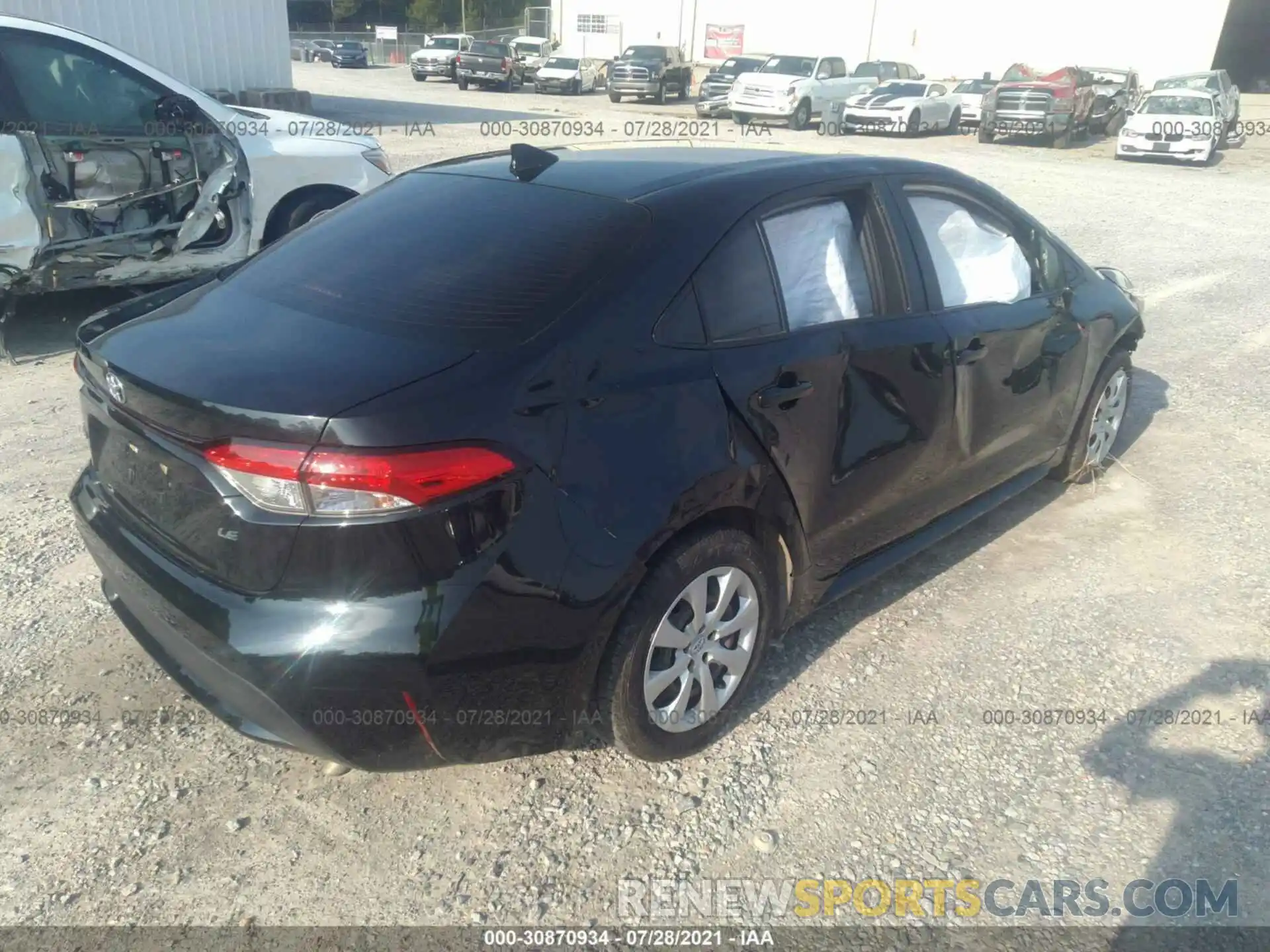 4 Photograph of a damaged car JTDEPRAEXLJ063766 TOYOTA COROLLA 2020