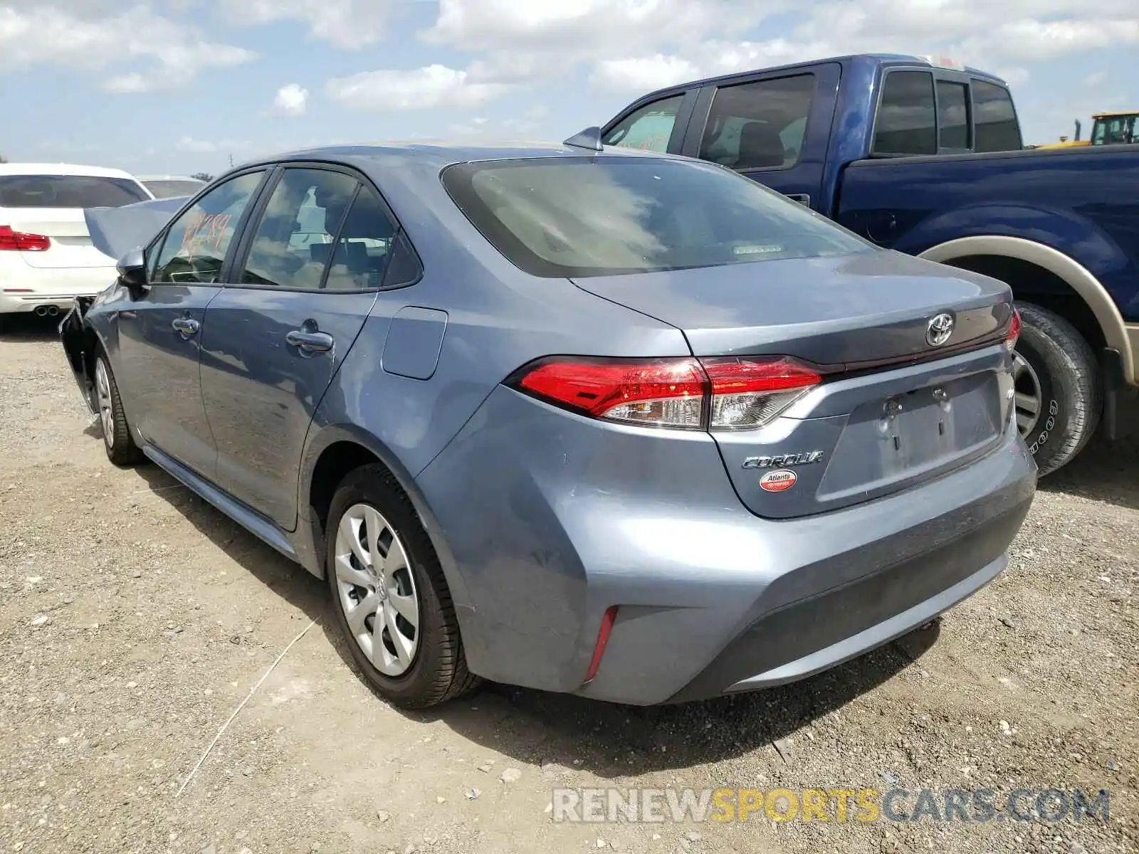 3 Photograph of a damaged car JTDEPRAEXLJ063864 TOYOTA COROLLA 2020