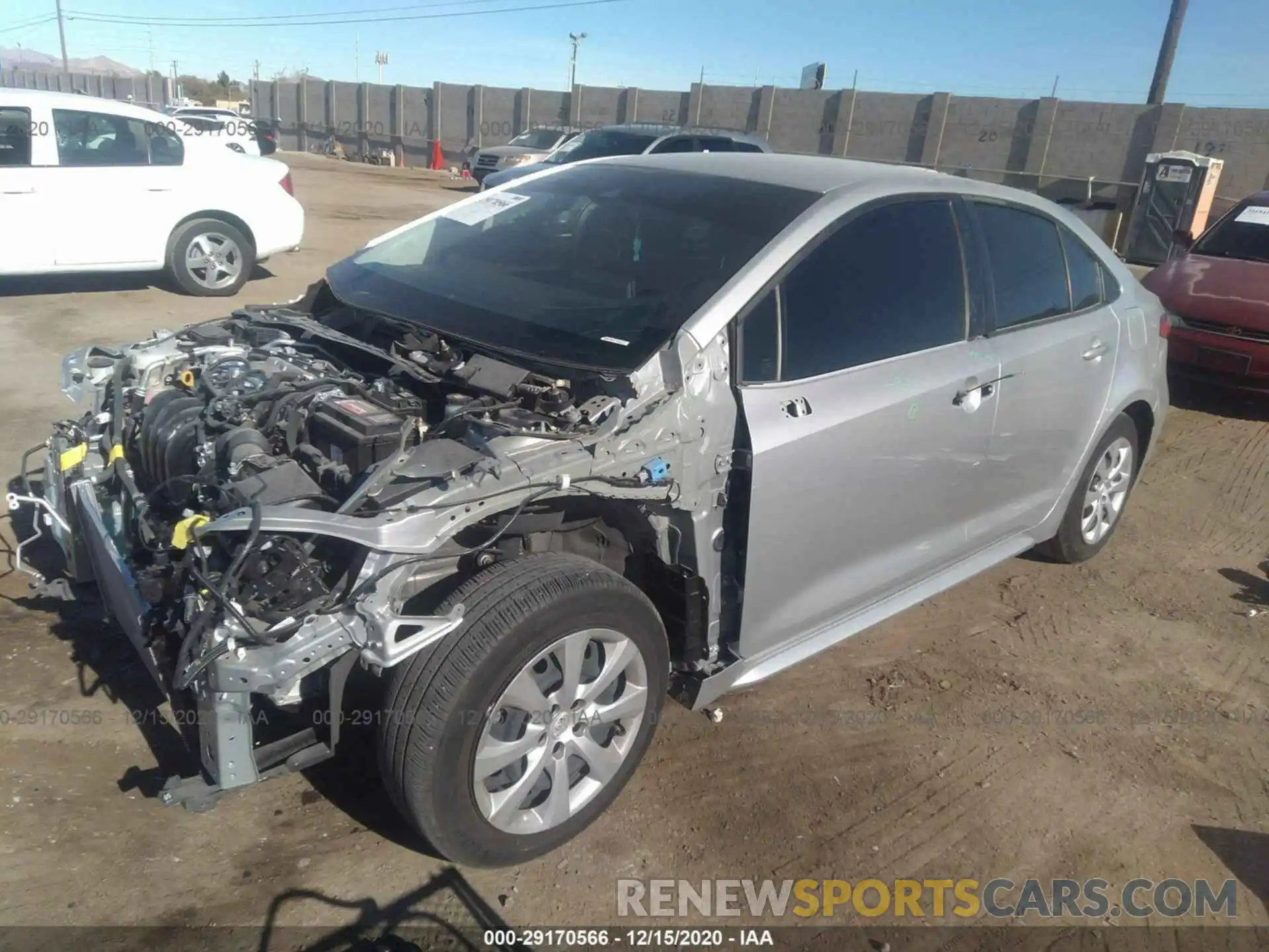 2 Photograph of a damaged car JTDEPRAEXLJ064528 TOYOTA COROLLA 2020