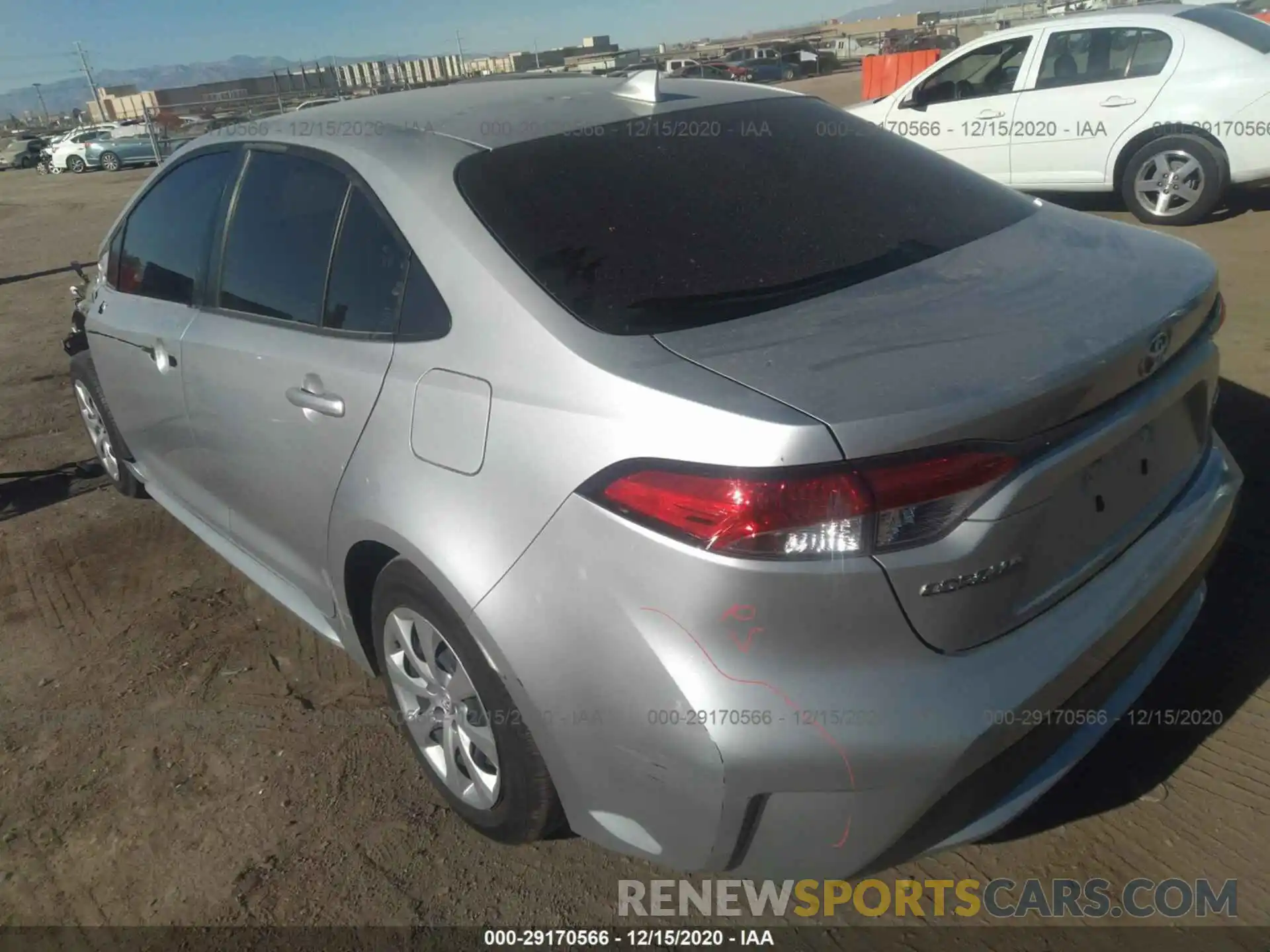 3 Photograph of a damaged car JTDEPRAEXLJ064528 TOYOTA COROLLA 2020