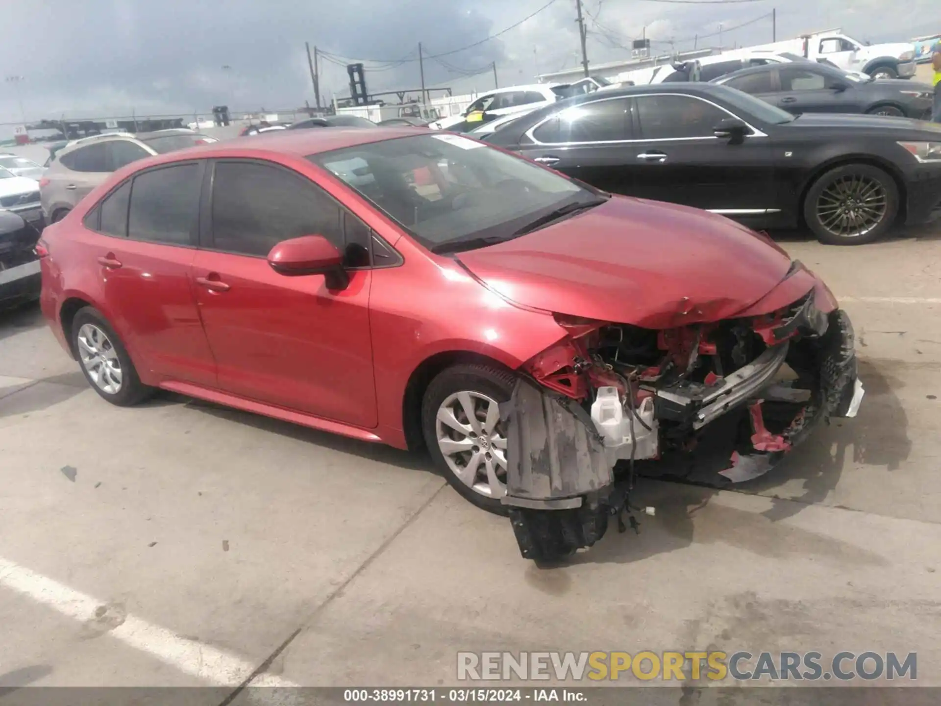 1 Photograph of a damaged car JTDEPRAEXLJ064867 TOYOTA COROLLA 2020