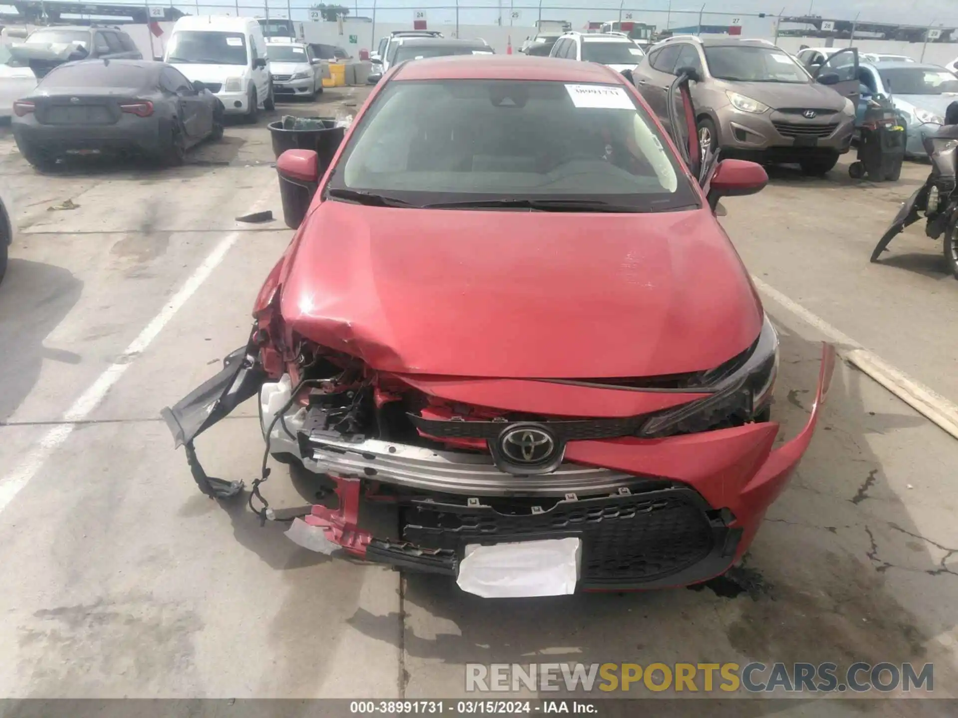 12 Photograph of a damaged car JTDEPRAEXLJ064867 TOYOTA COROLLA 2020