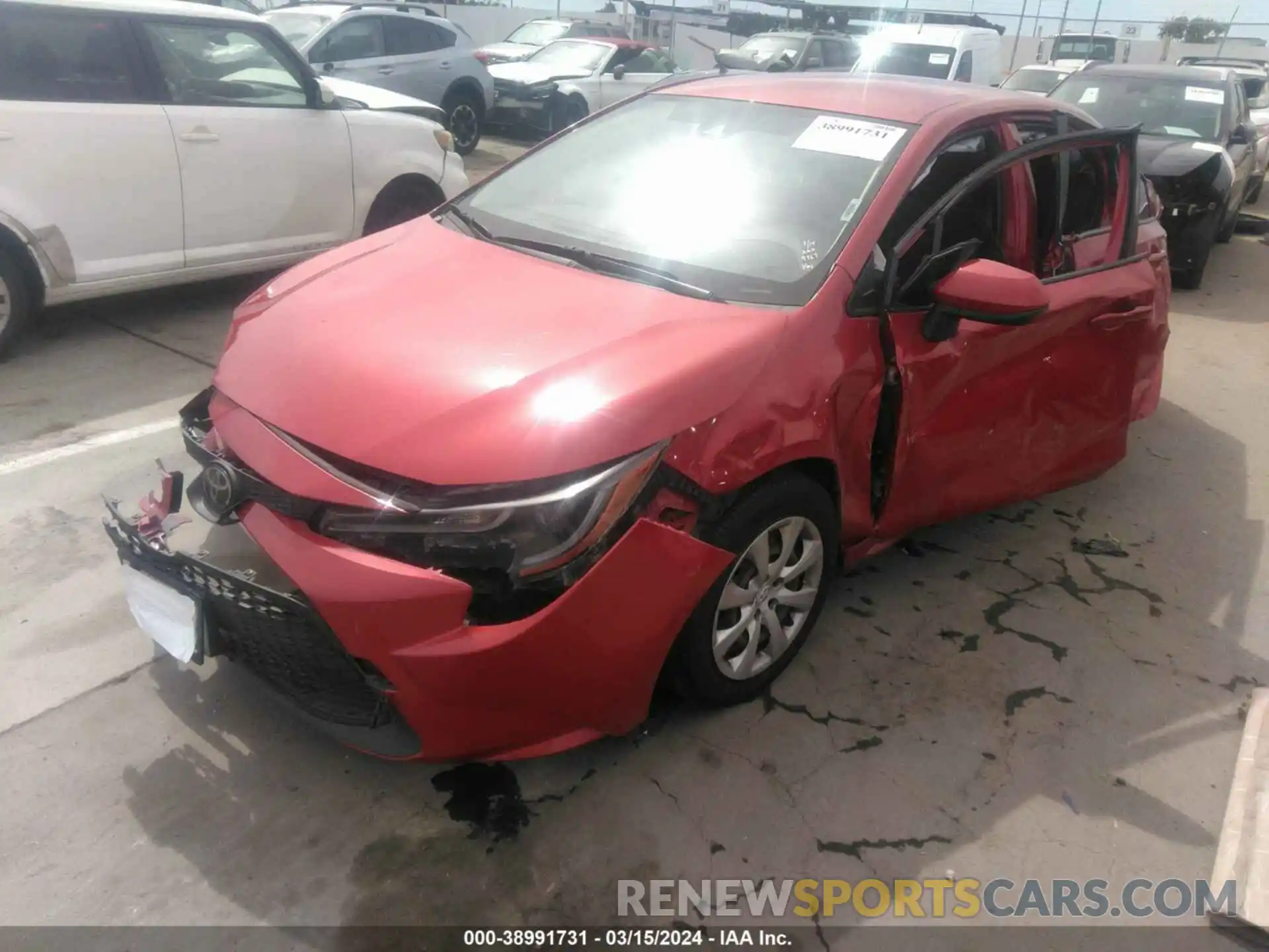 6 Photograph of a damaged car JTDEPRAEXLJ064867 TOYOTA COROLLA 2020