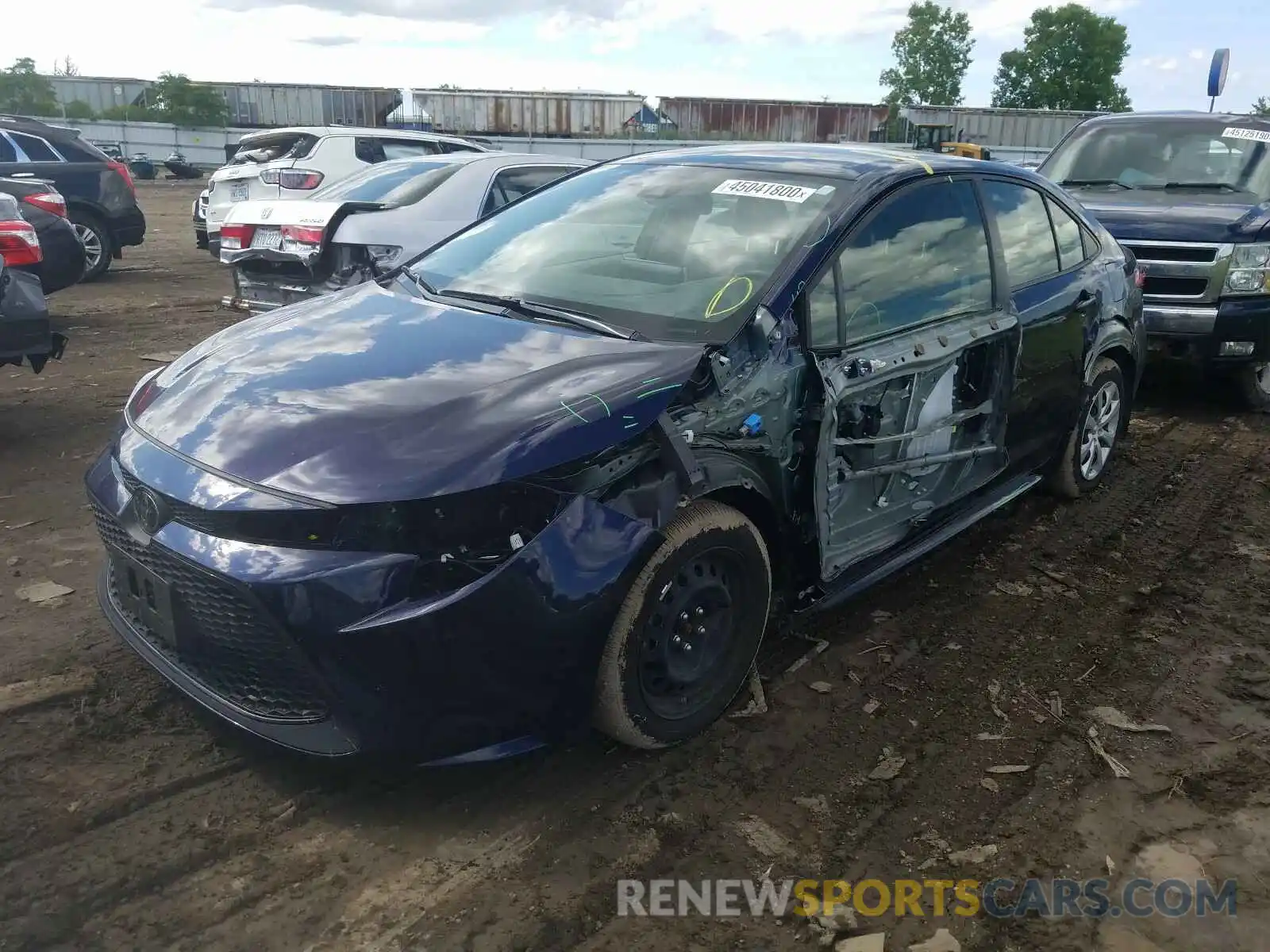 2 Photograph of a damaged car JTDEPRAEXLJ066134 TOYOTA COROLLA 2020