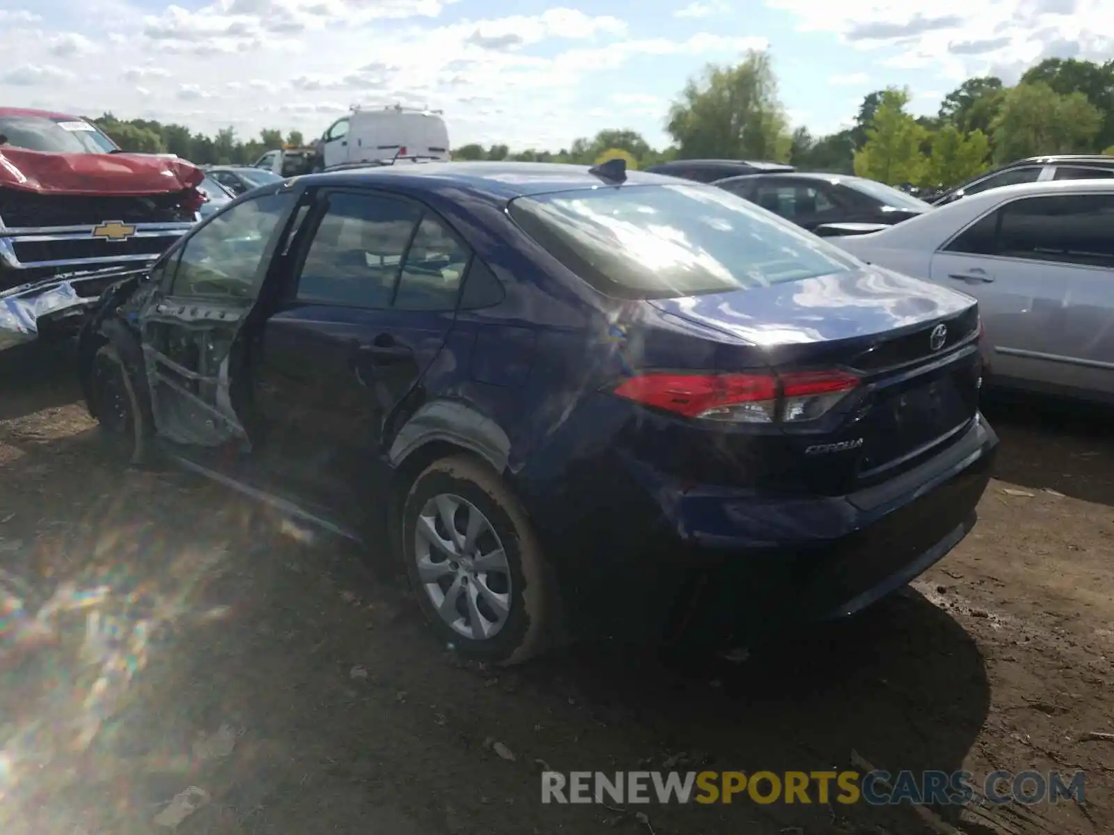 3 Photograph of a damaged car JTDEPRAEXLJ066134 TOYOTA COROLLA 2020