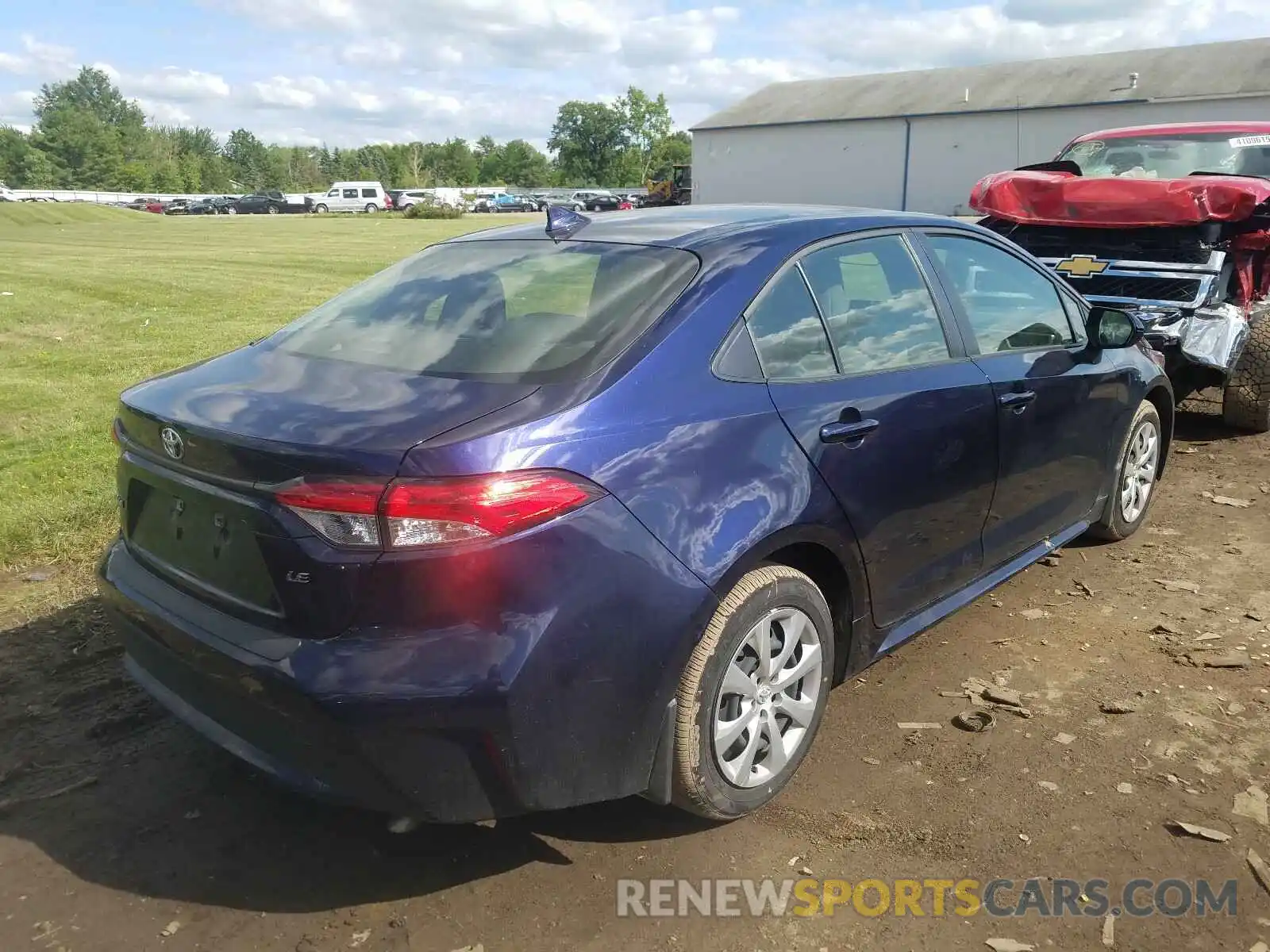 4 Photograph of a damaged car JTDEPRAEXLJ066134 TOYOTA COROLLA 2020