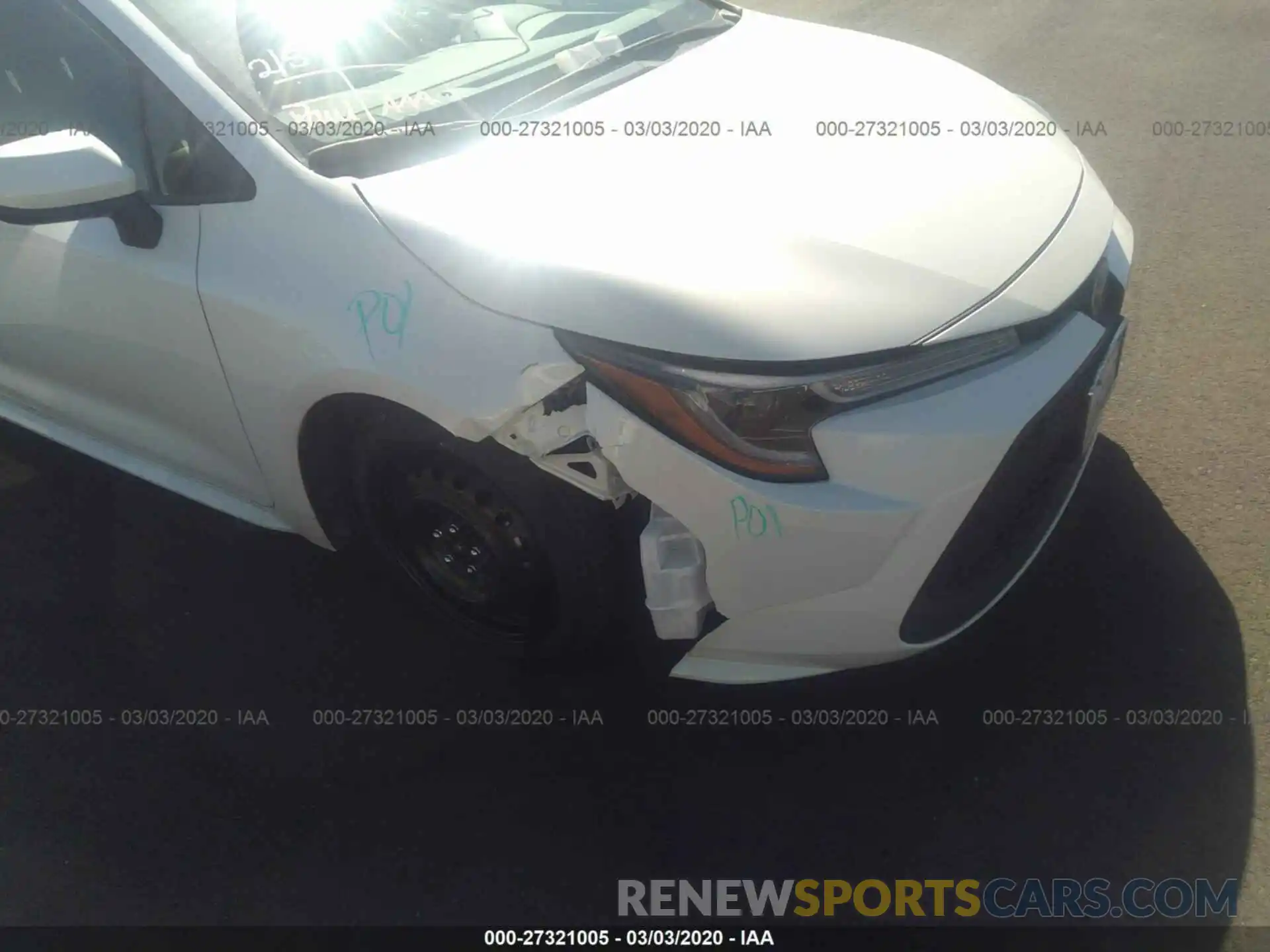 6 Photograph of a damaged car JTDEPRAEXLJ066151 TOYOTA COROLLA 2020