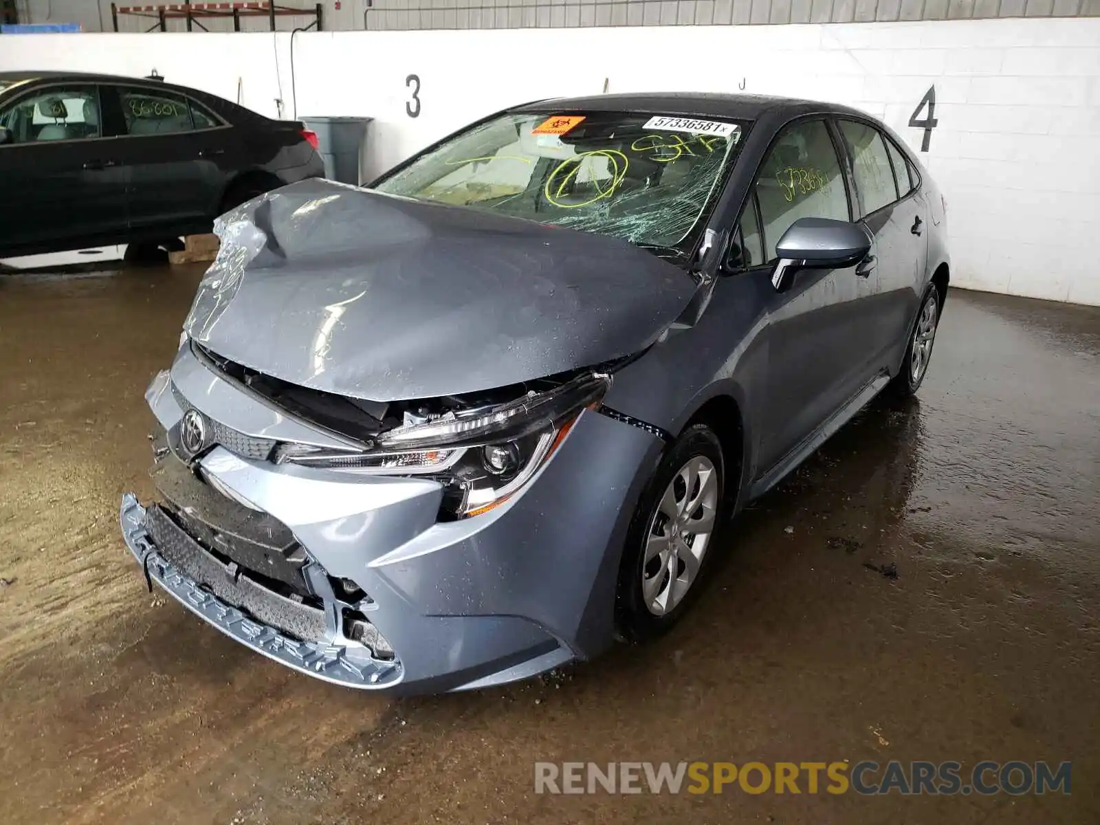 2 Photograph of a damaged car JTDEPRAEXLJ066425 TOYOTA COROLLA 2020