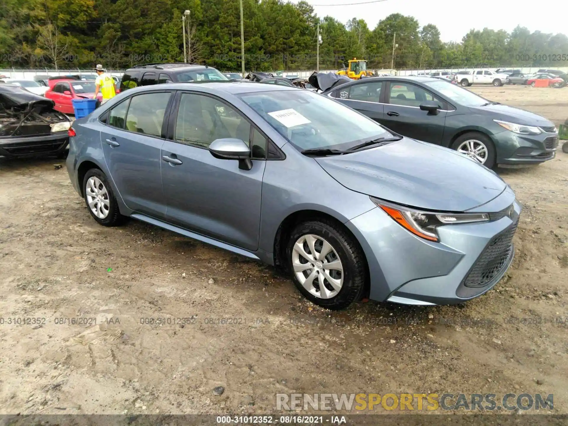 1 Photograph of a damaged car JTDEPRAEXLJ066635 TOYOTA COROLLA 2020