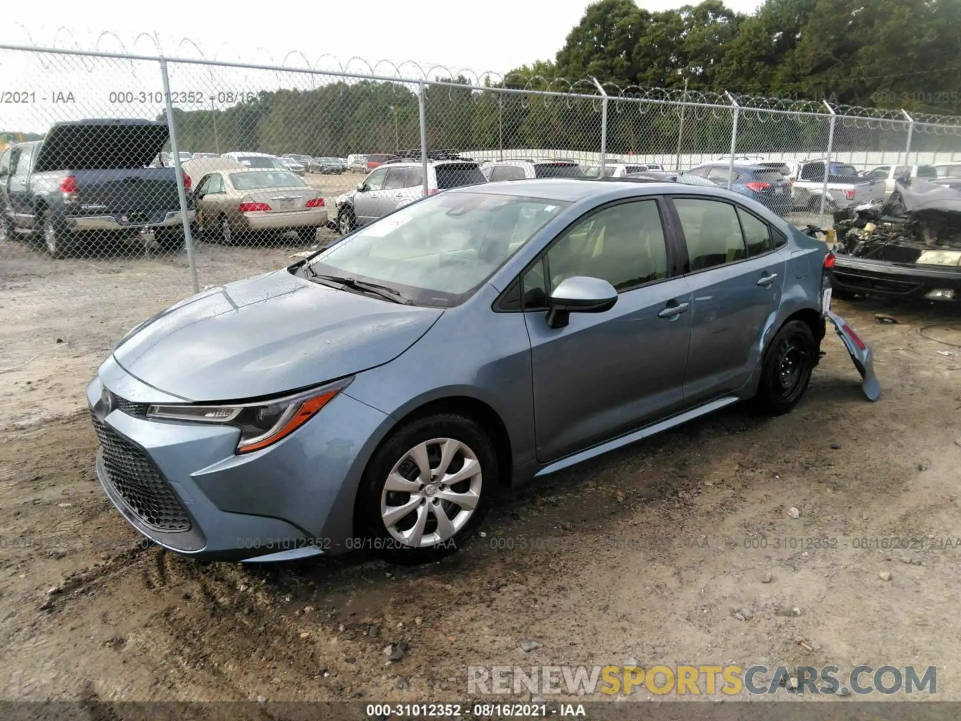 2 Photograph of a damaged car JTDEPRAEXLJ066635 TOYOTA COROLLA 2020