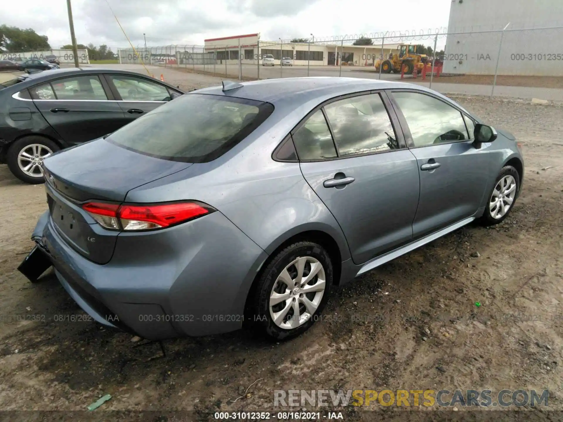 4 Photograph of a damaged car JTDEPRAEXLJ066635 TOYOTA COROLLA 2020