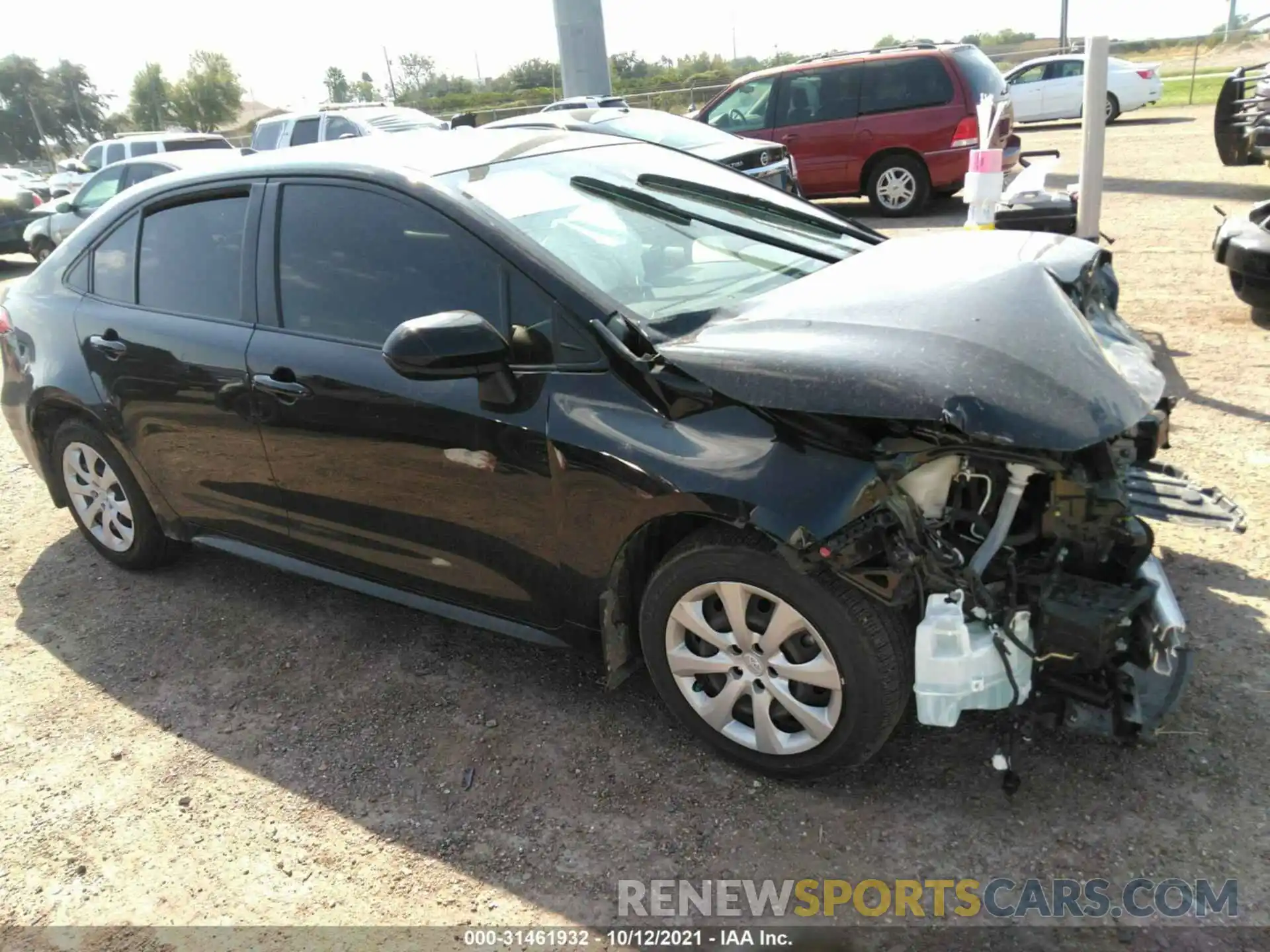 1 Photograph of a damaged car JTDEPRAEXLJ067025 TOYOTA COROLLA 2020