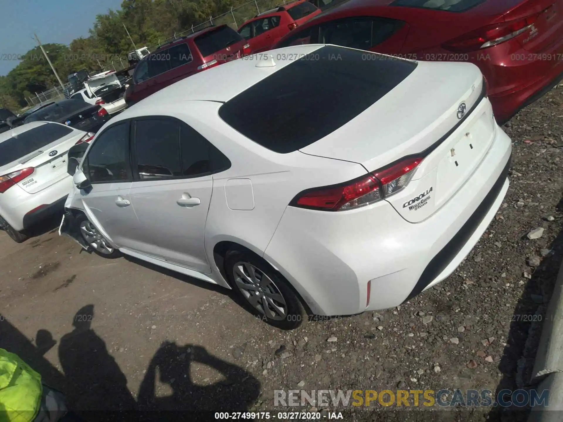 3 Photograph of a damaged car JTDEPRAEXLJ067705 TOYOTA COROLLA 2020