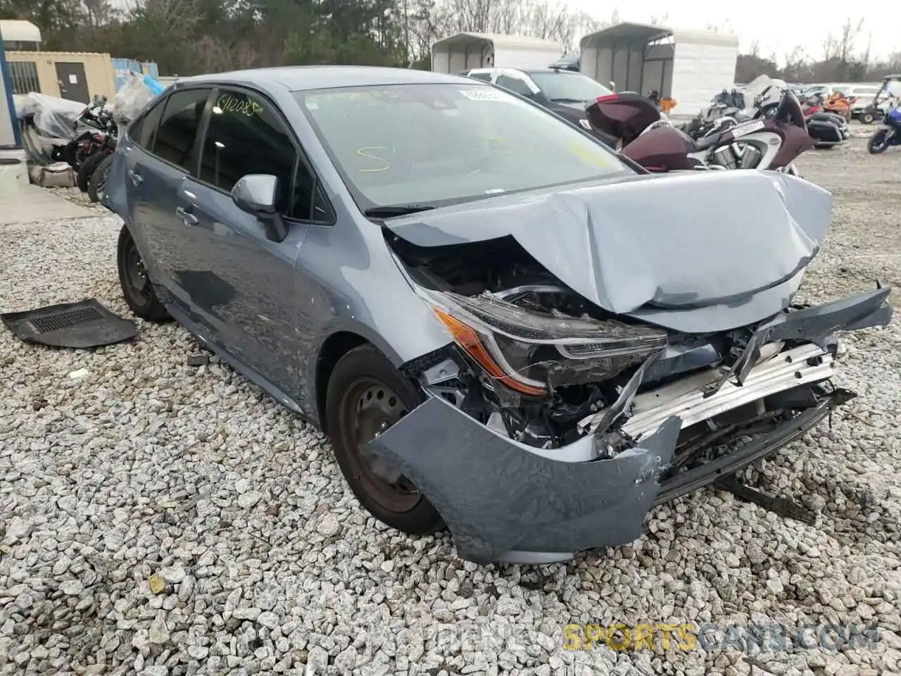 1 Photograph of a damaged car JTDEPRAEXLJ067980 TOYOTA COROLLA 2020