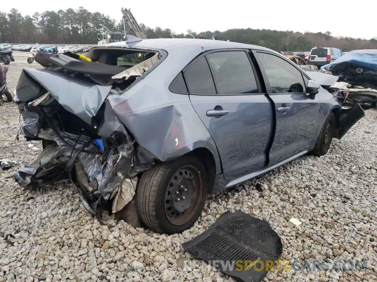 4 Photograph of a damaged car JTDEPRAEXLJ067980 TOYOTA COROLLA 2020