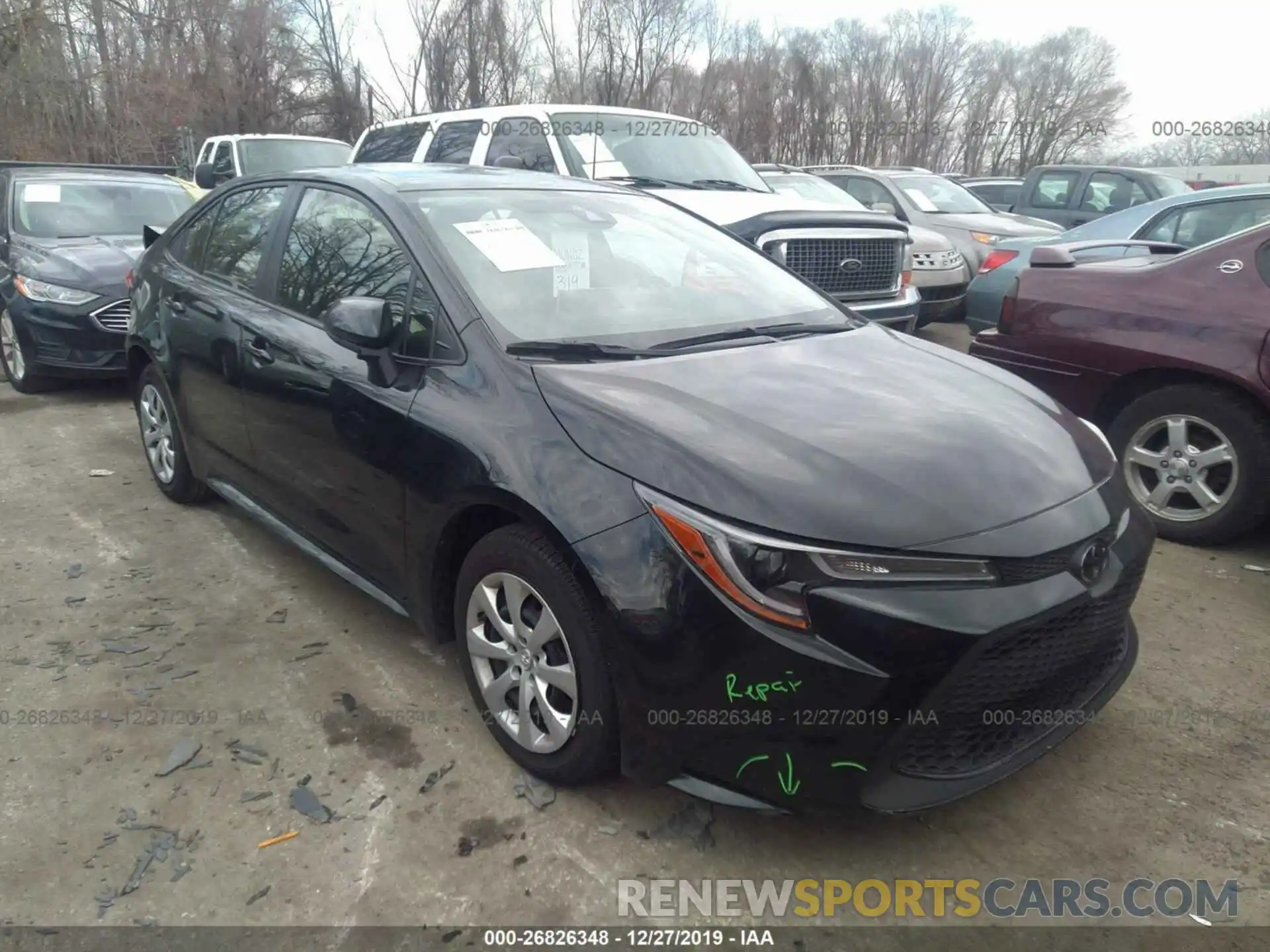 1 Photograph of a damaged car JTDEPRAEXLJ068319 TOYOTA COROLLA 2020