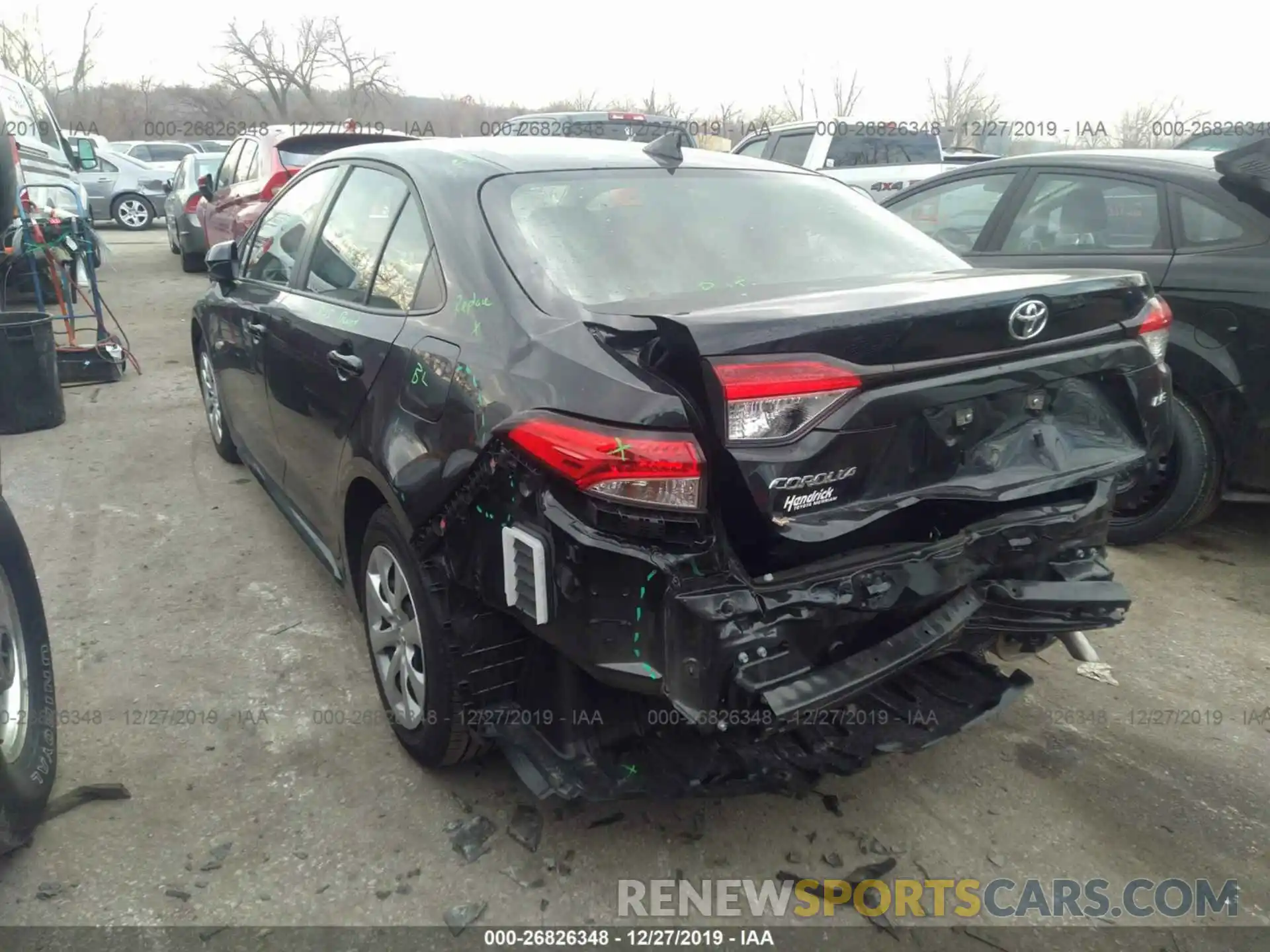 3 Photograph of a damaged car JTDEPRAEXLJ068319 TOYOTA COROLLA 2020