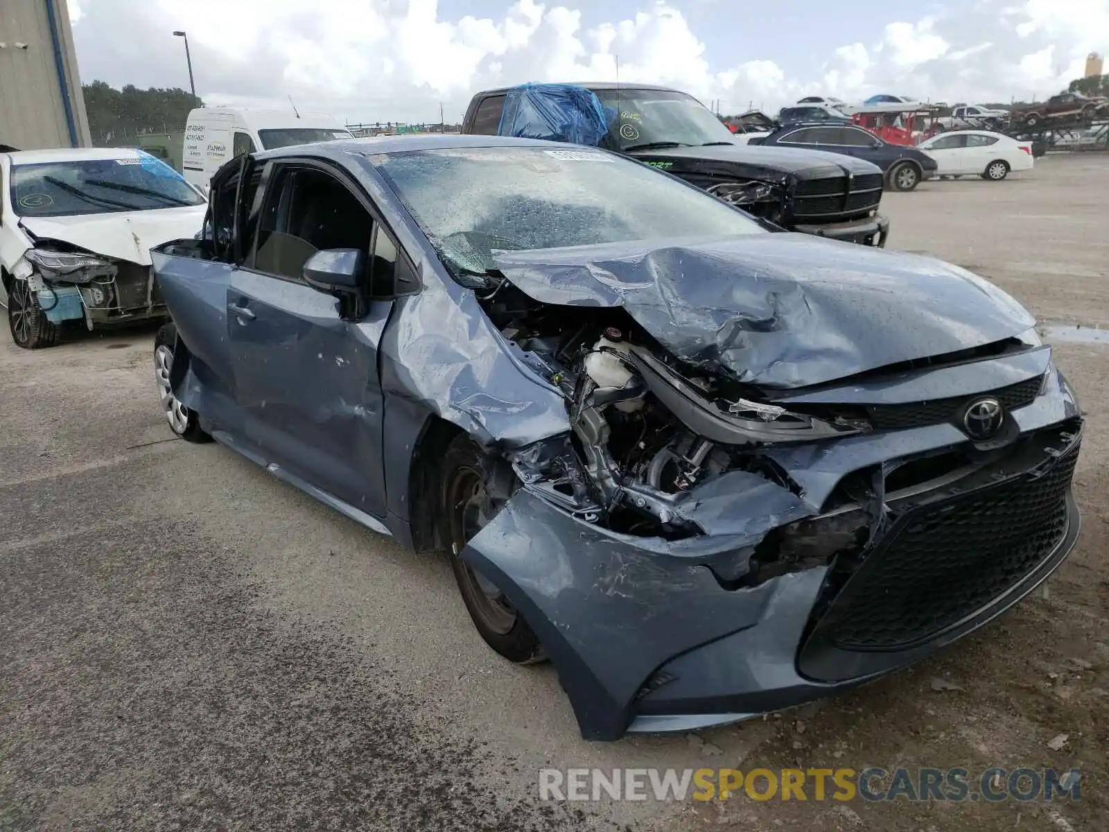 1 Photograph of a damaged car JTDEPRAEXLJ068417 TOYOTA COROLLA 2020