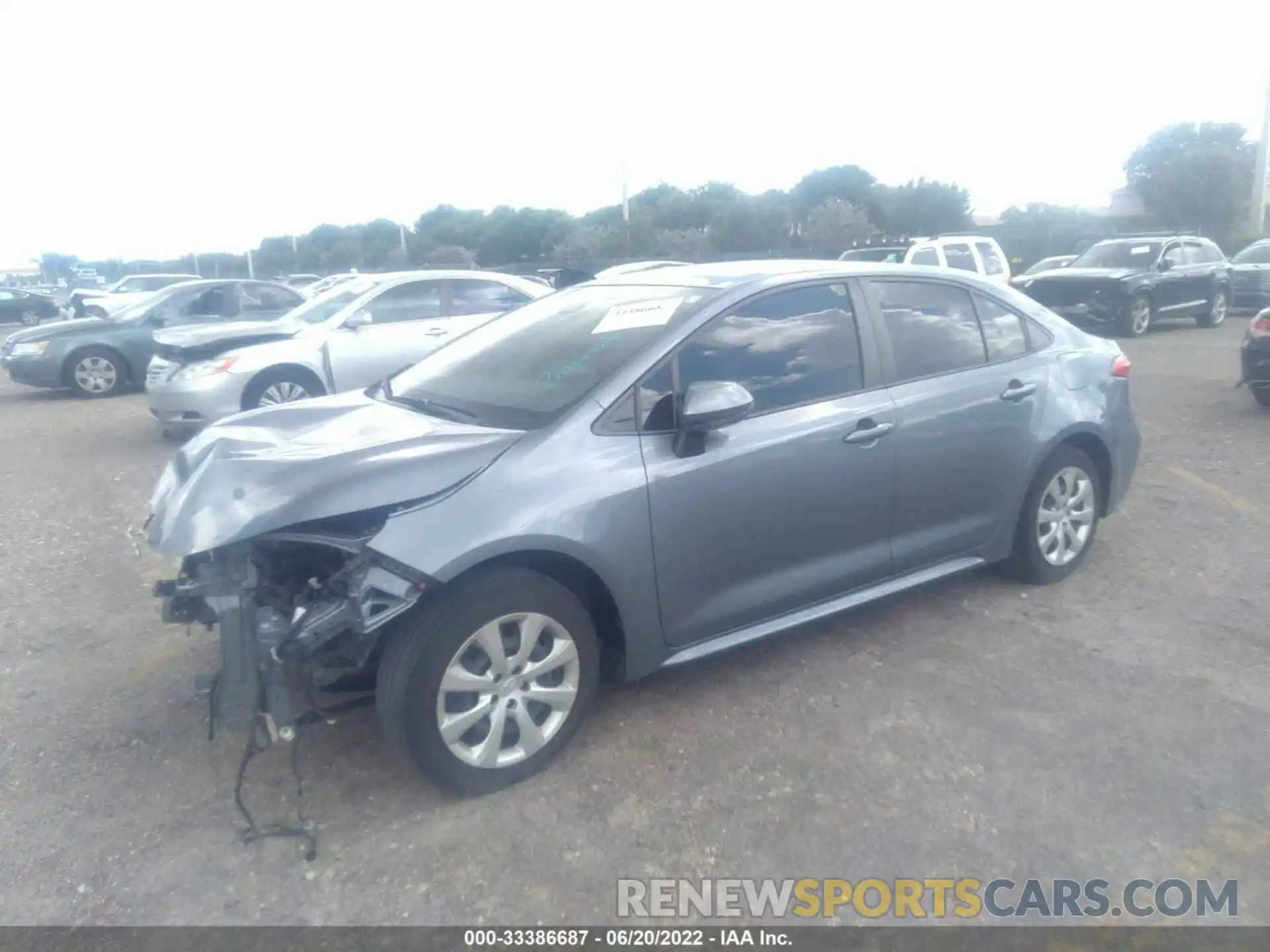 2 Photograph of a damaged car JTDEPRAEXLJ069244 TOYOTA COROLLA 2020