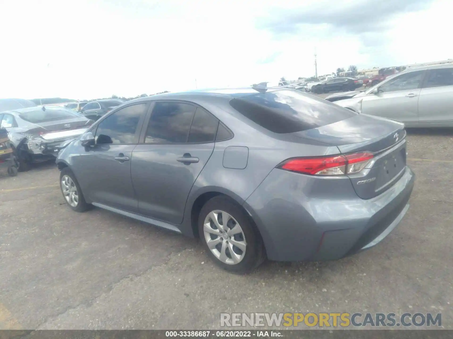 3 Photograph of a damaged car JTDEPRAEXLJ069244 TOYOTA COROLLA 2020