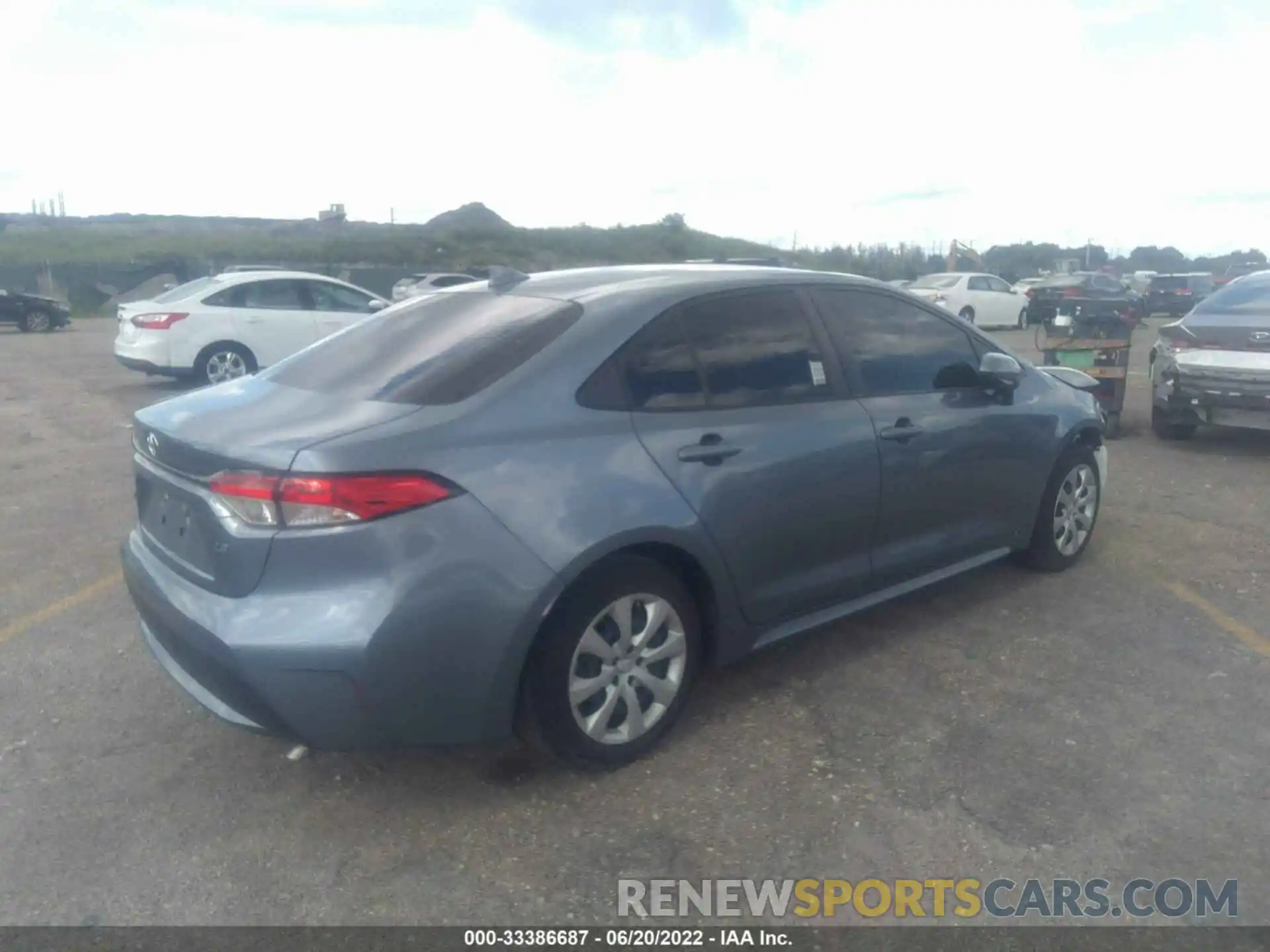 4 Photograph of a damaged car JTDEPRAEXLJ069244 TOYOTA COROLLA 2020