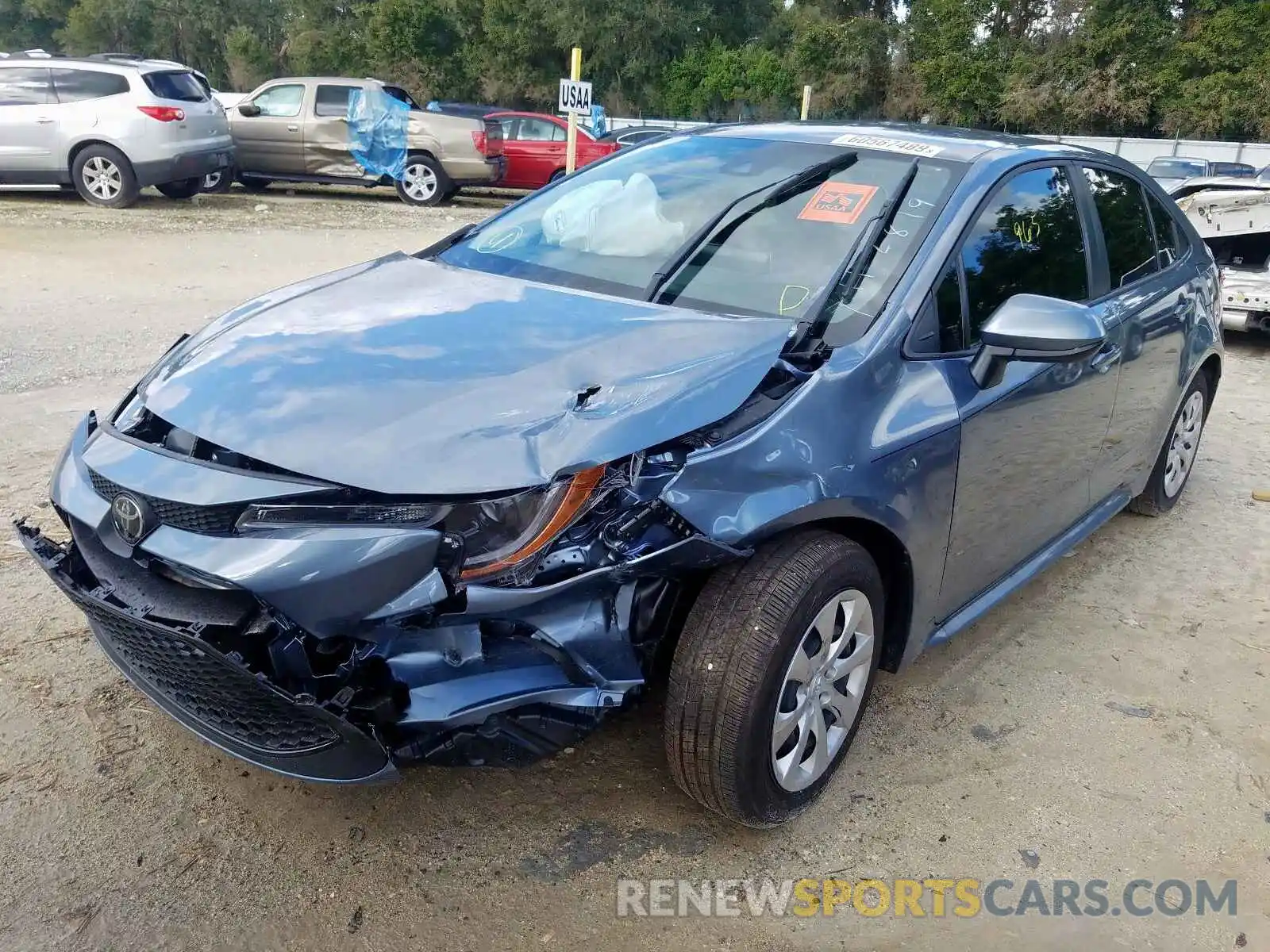 2 Photograph of a damaged car JTDEPRAEXLJ069292 TOYOTA COROLLA 2020