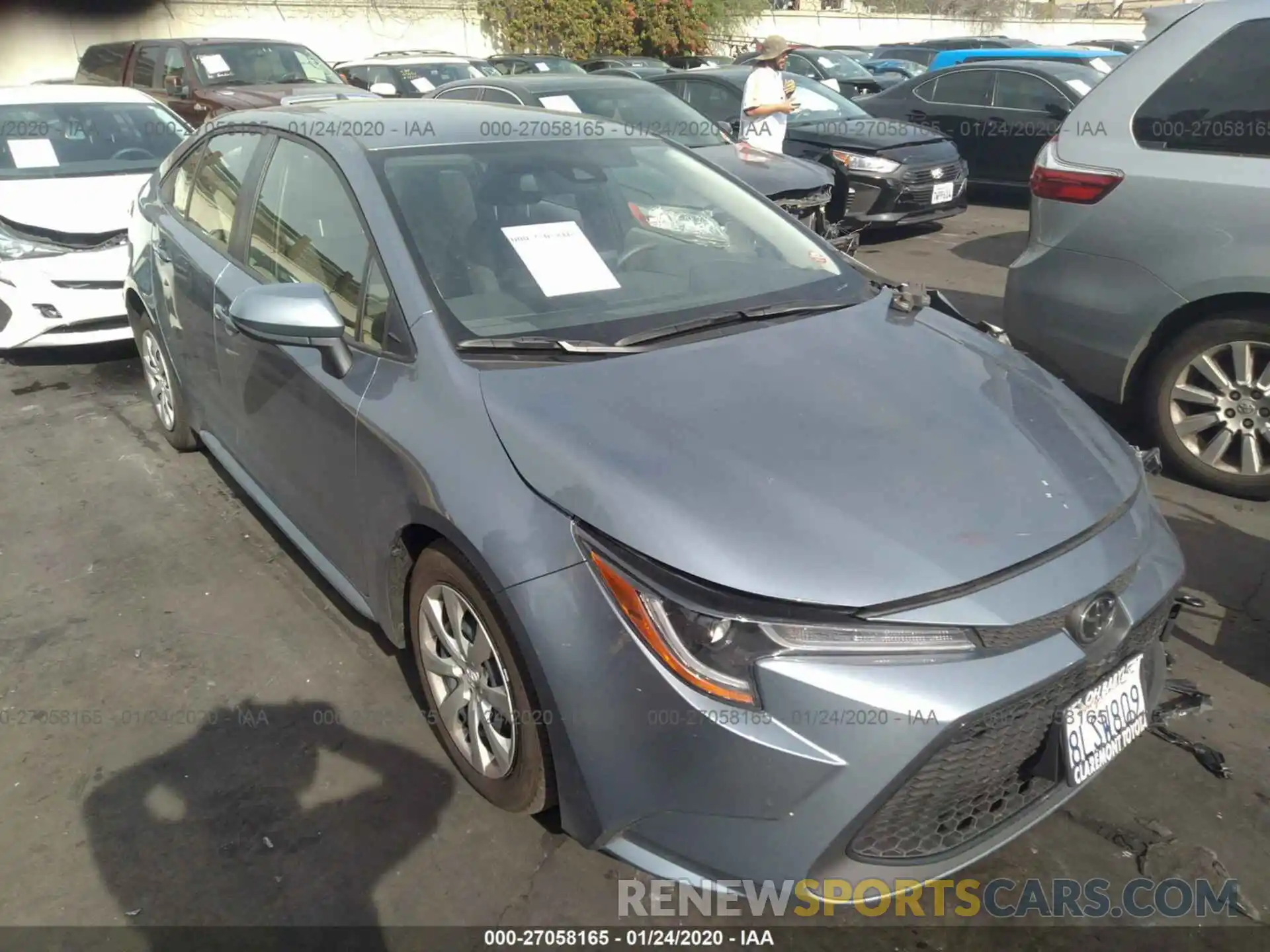 1 Photograph of a damaged car JTDEPRAEXLJ069454 TOYOTA COROLLA 2020