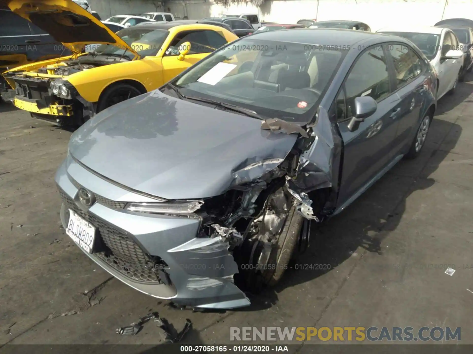 2 Photograph of a damaged car JTDEPRAEXLJ069454 TOYOTA COROLLA 2020