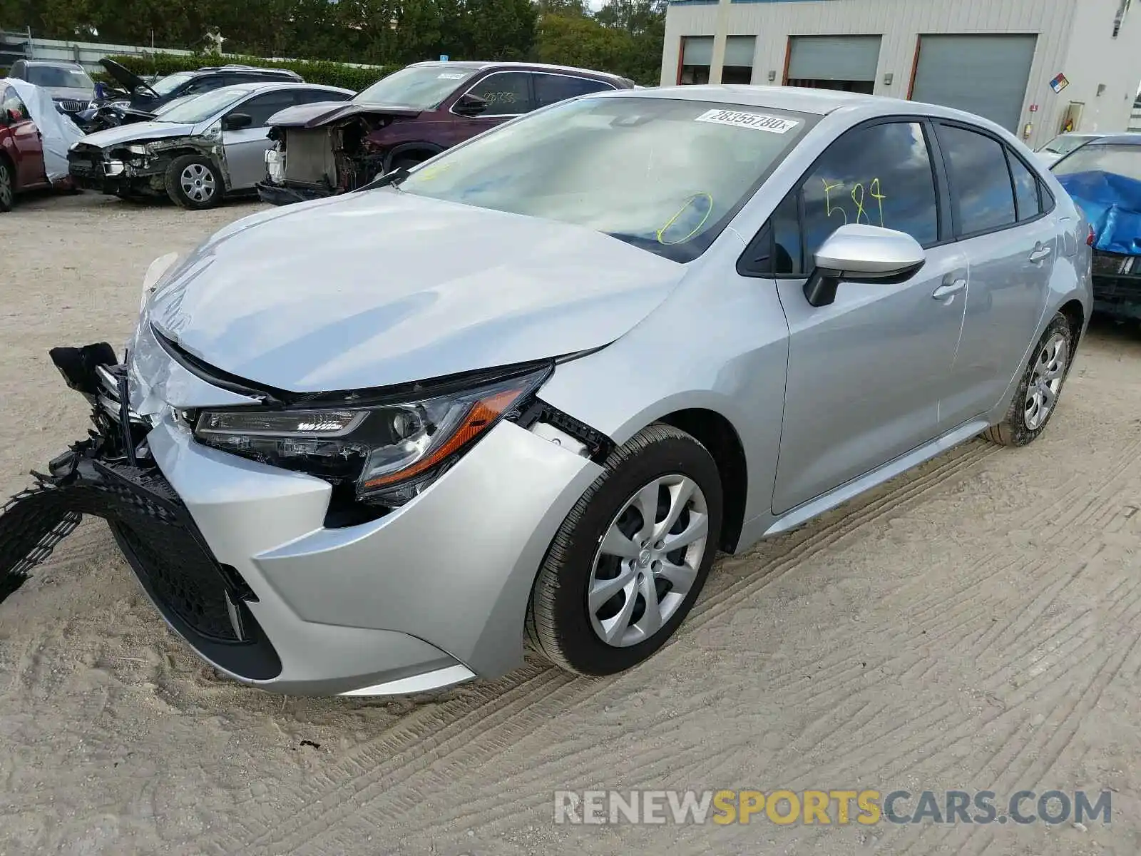 2 Photograph of a damaged car JTDEPRAEXLJ069969 TOYOTA COROLLA 2020