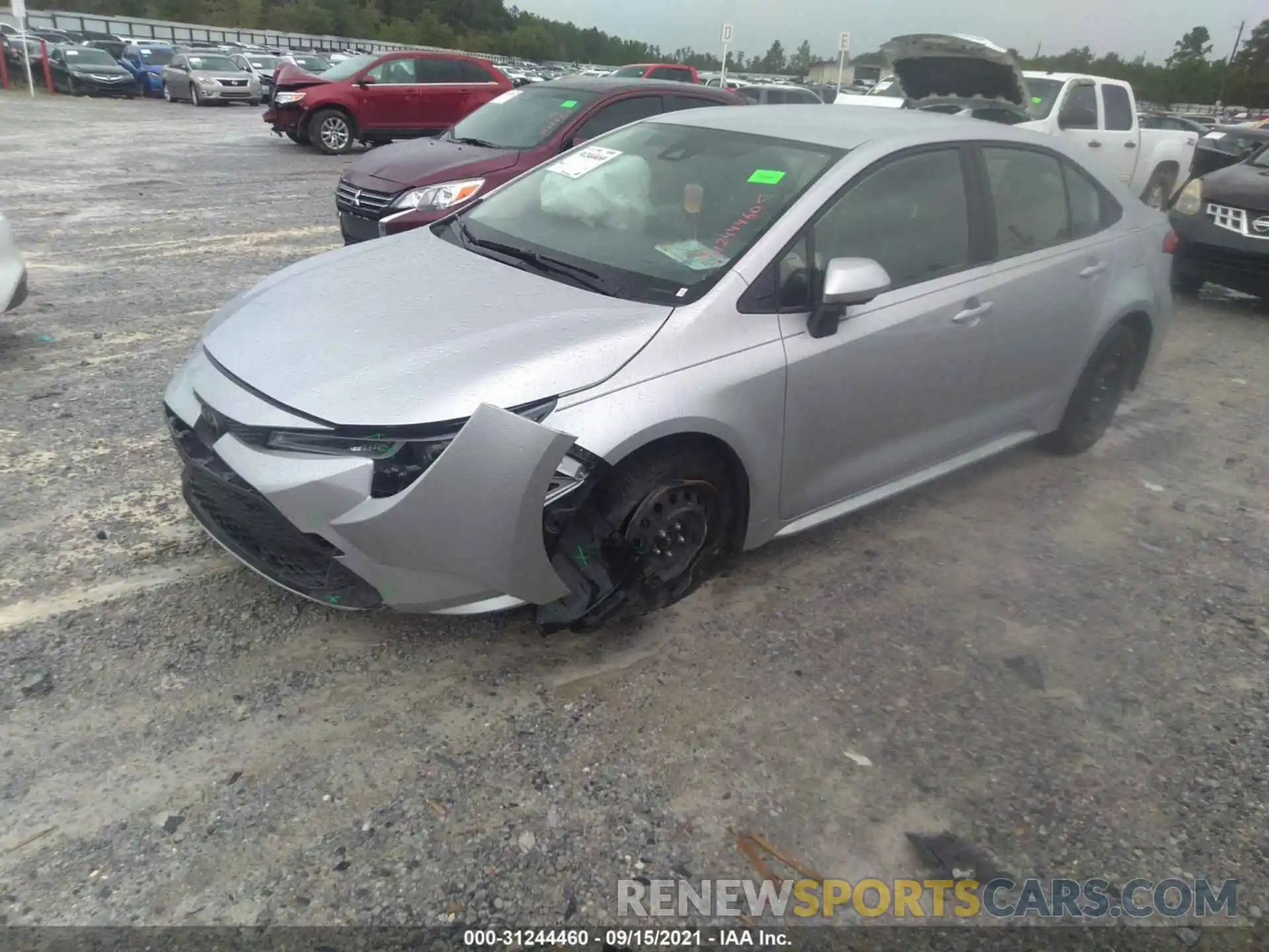 2 Photograph of a damaged car JTDEPRAEXLJ070202 TOYOTA COROLLA 2020