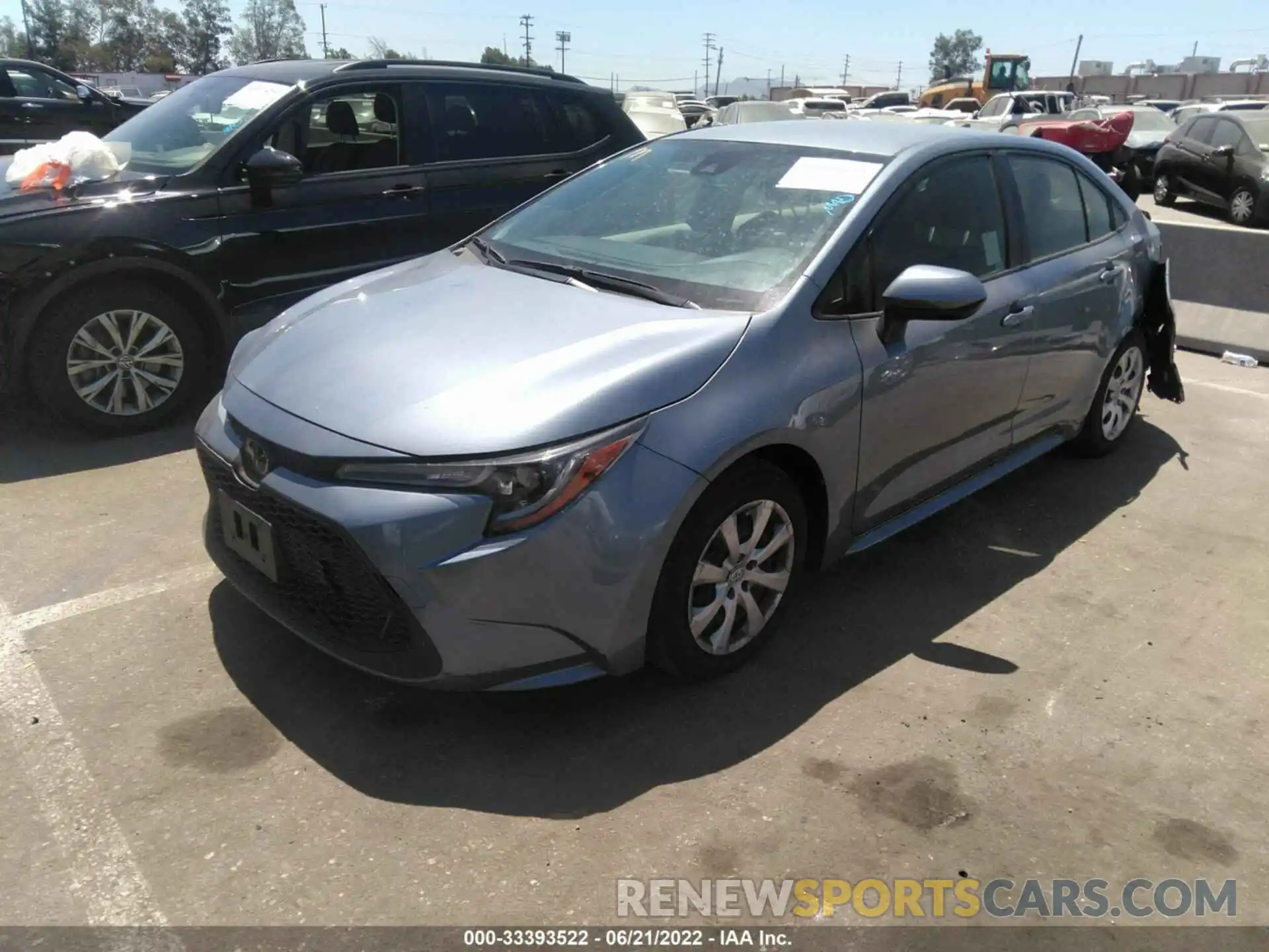 2 Photograph of a damaged car JTDEPRAEXLJ070880 TOYOTA COROLLA 2020