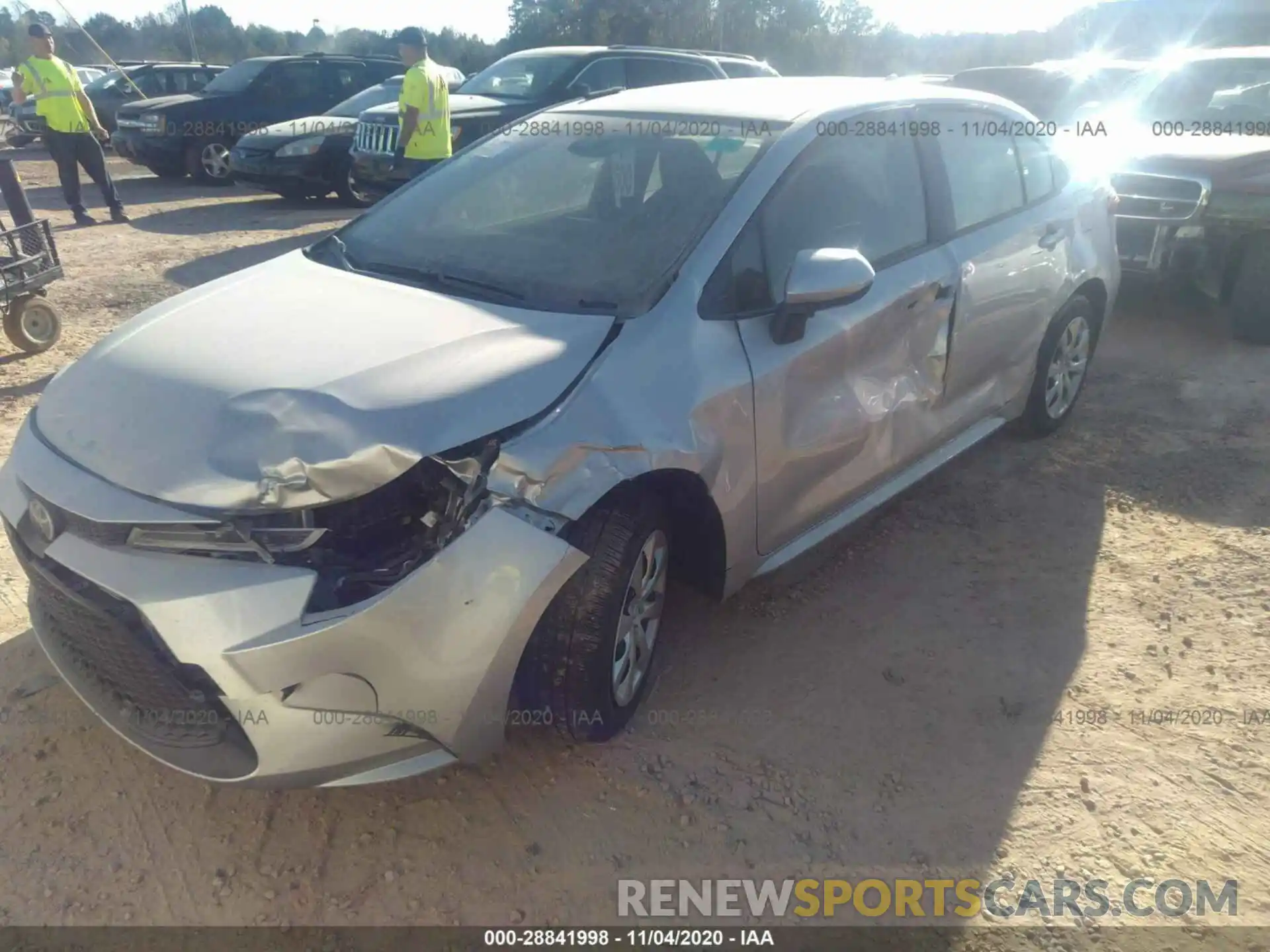 2 Photograph of a damaged car JTDEPRAEXLJ071379 TOYOTA COROLLA 2020