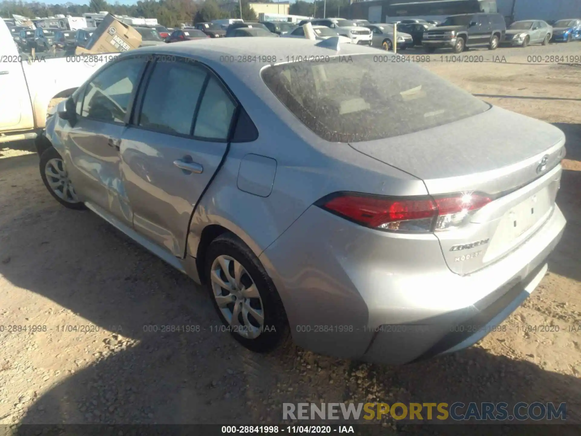 3 Photograph of a damaged car JTDEPRAEXLJ071379 TOYOTA COROLLA 2020