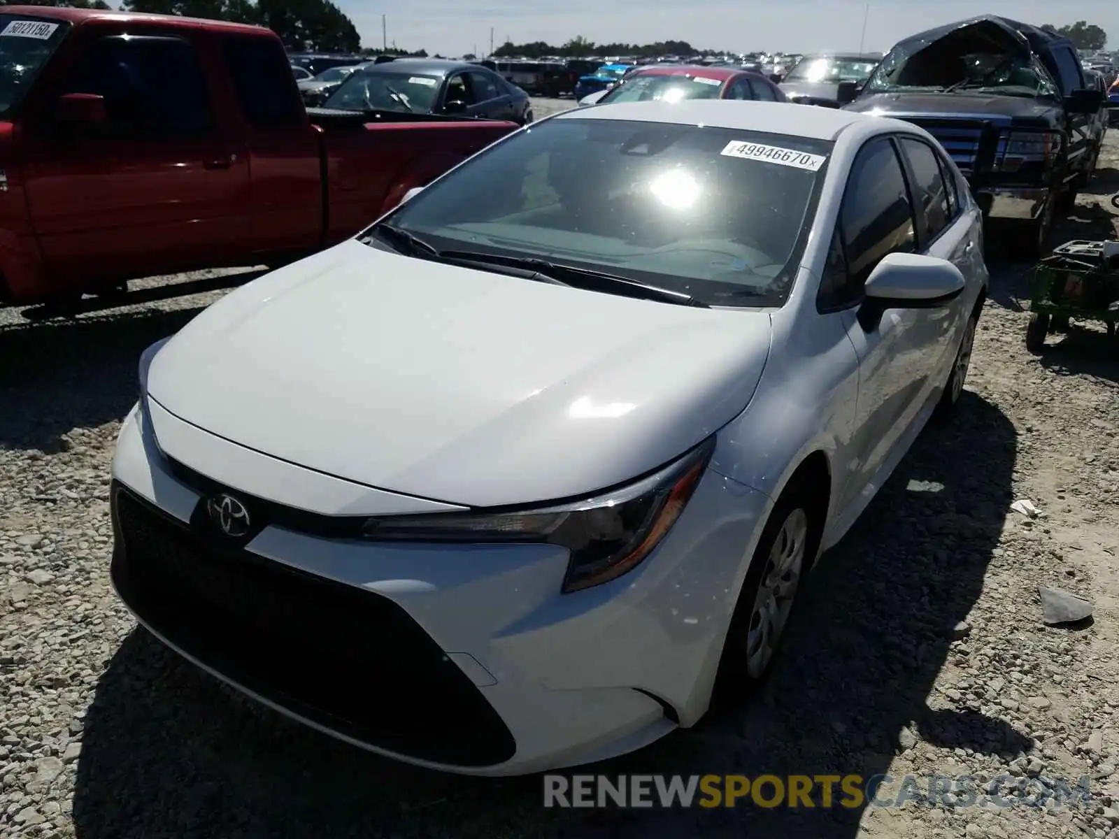 2 Photograph of a damaged car JTDEPRAEXLJ071723 TOYOTA COROLLA 2020