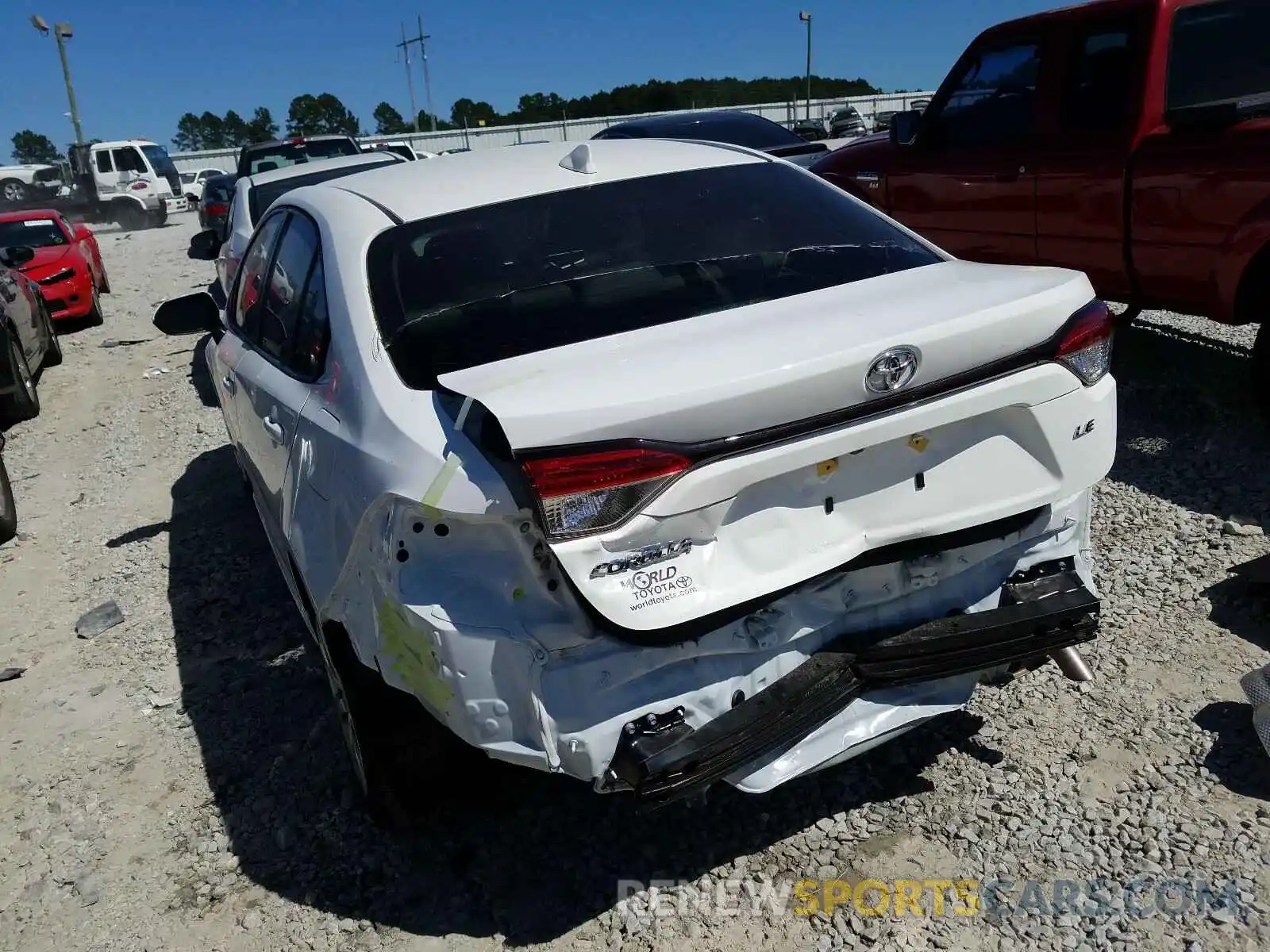 3 Photograph of a damaged car JTDEPRAEXLJ071723 TOYOTA COROLLA 2020